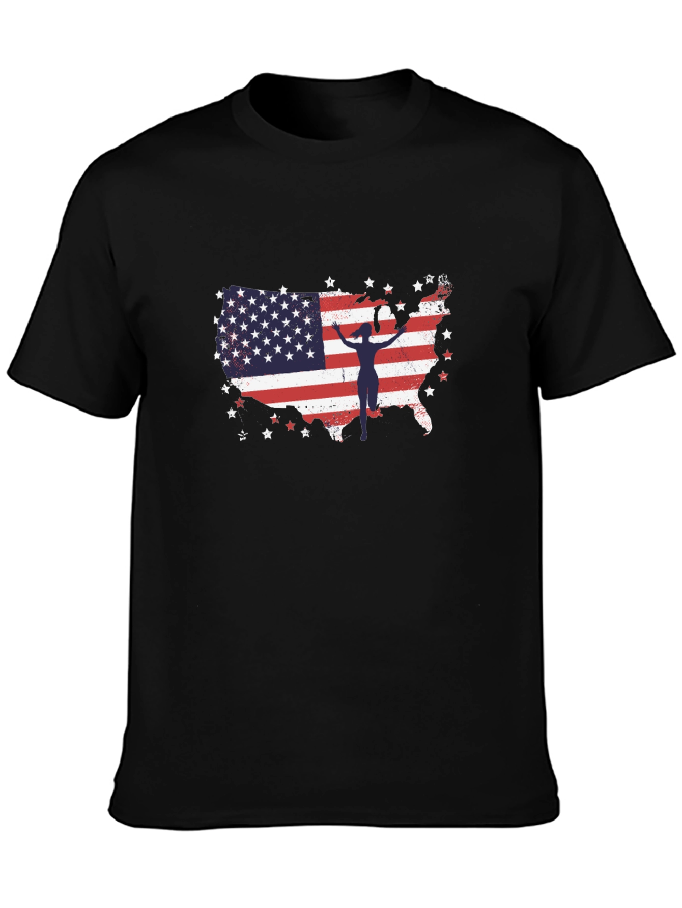 American Flag Gymnast USA Patriotic T-Shirt