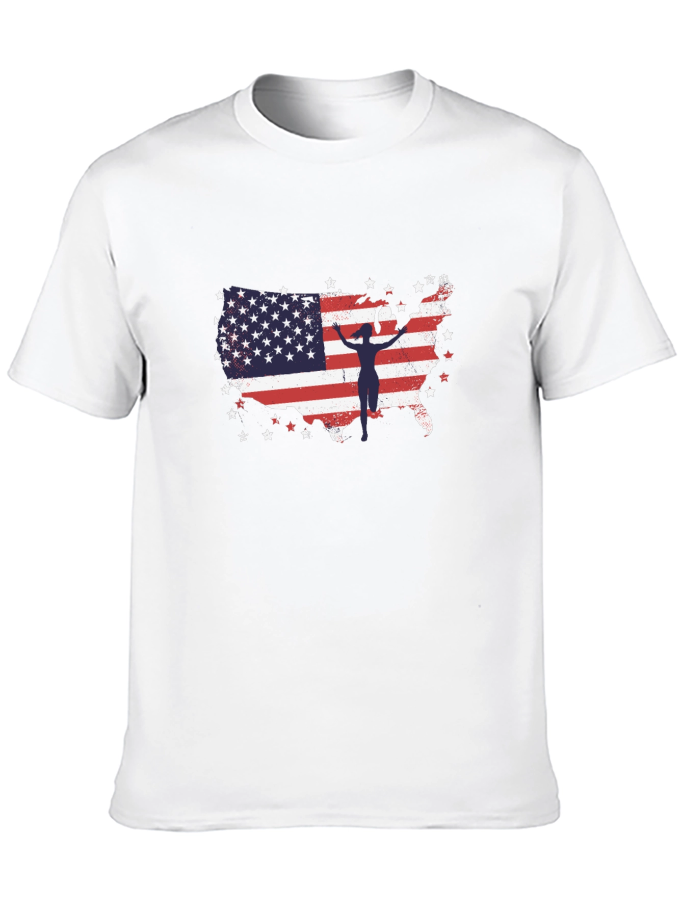 American Flag Gymnast USA Patriotic T-Shirt