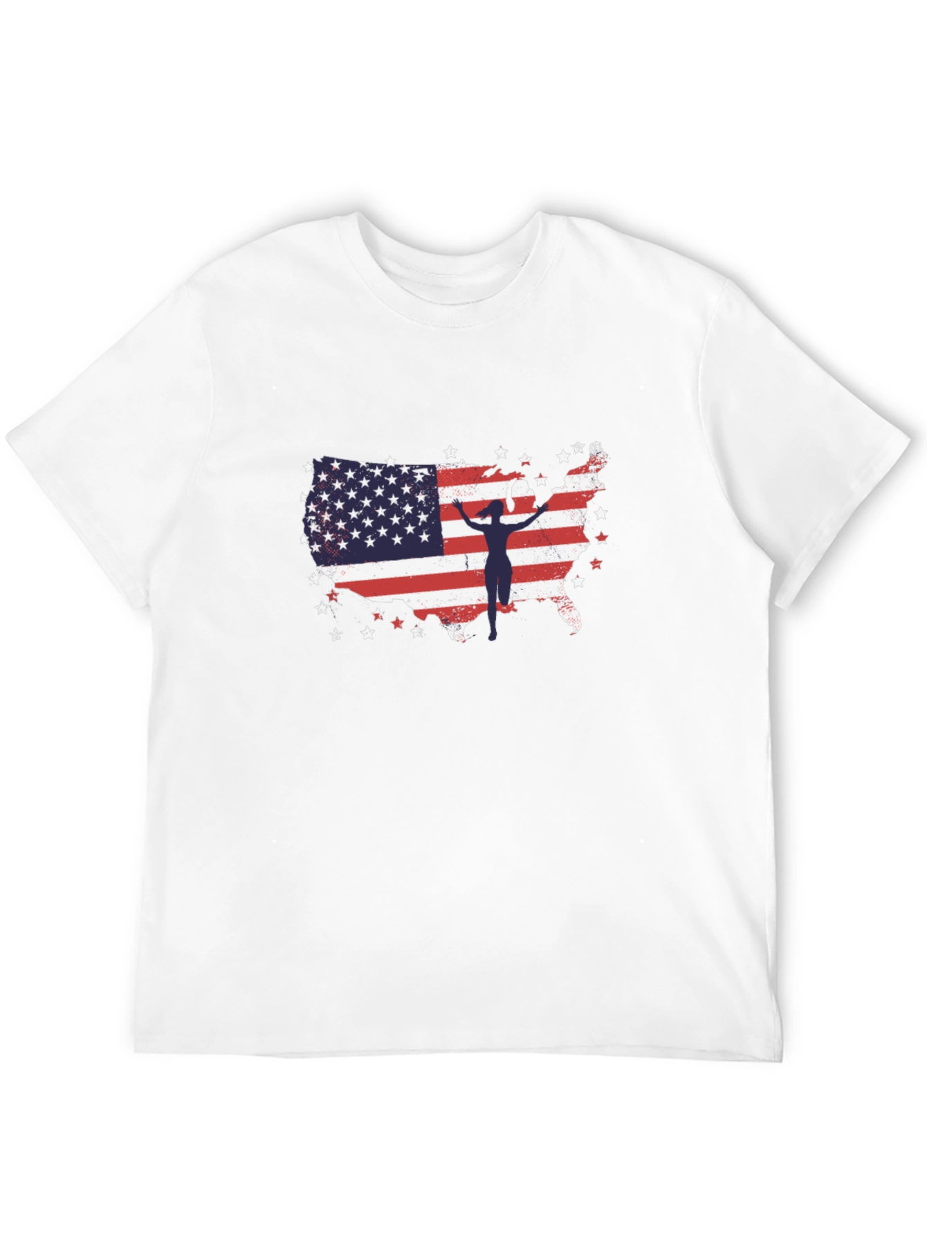 American Flag Gymnast USA Patriotic T-Shirt