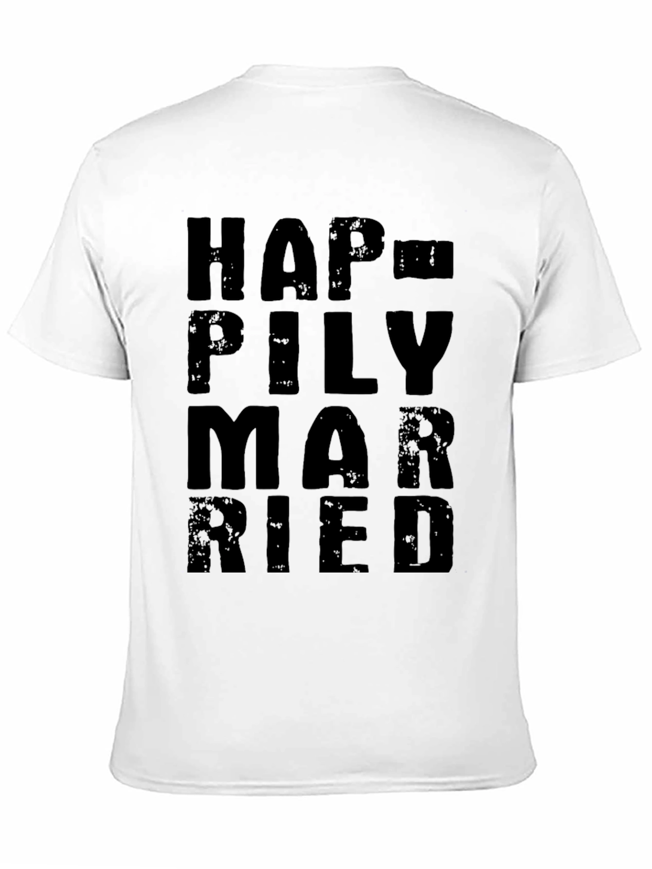 Happily Married Black Graphic Tee