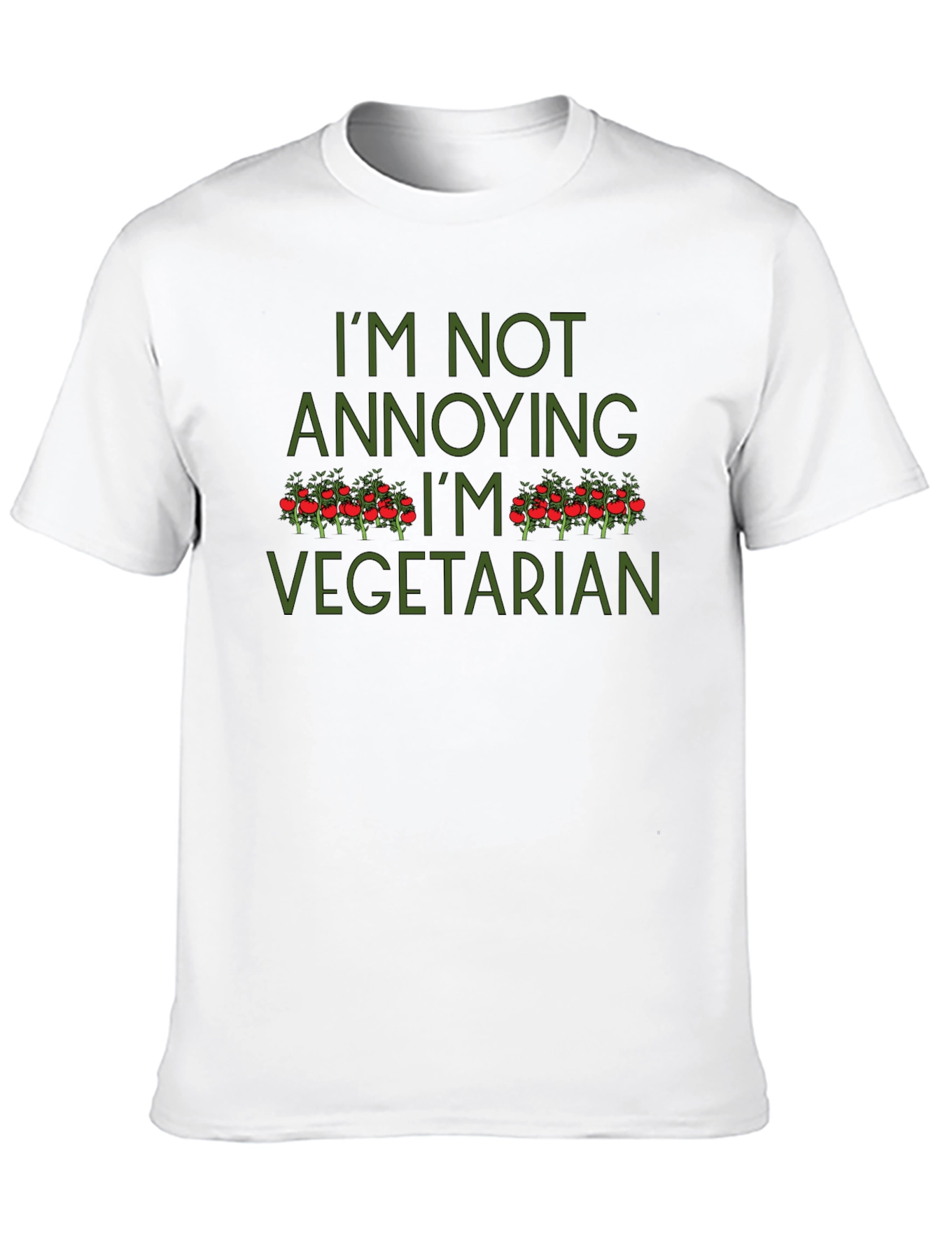 Im Not Annoying Im Vegetarian Graphic Tee