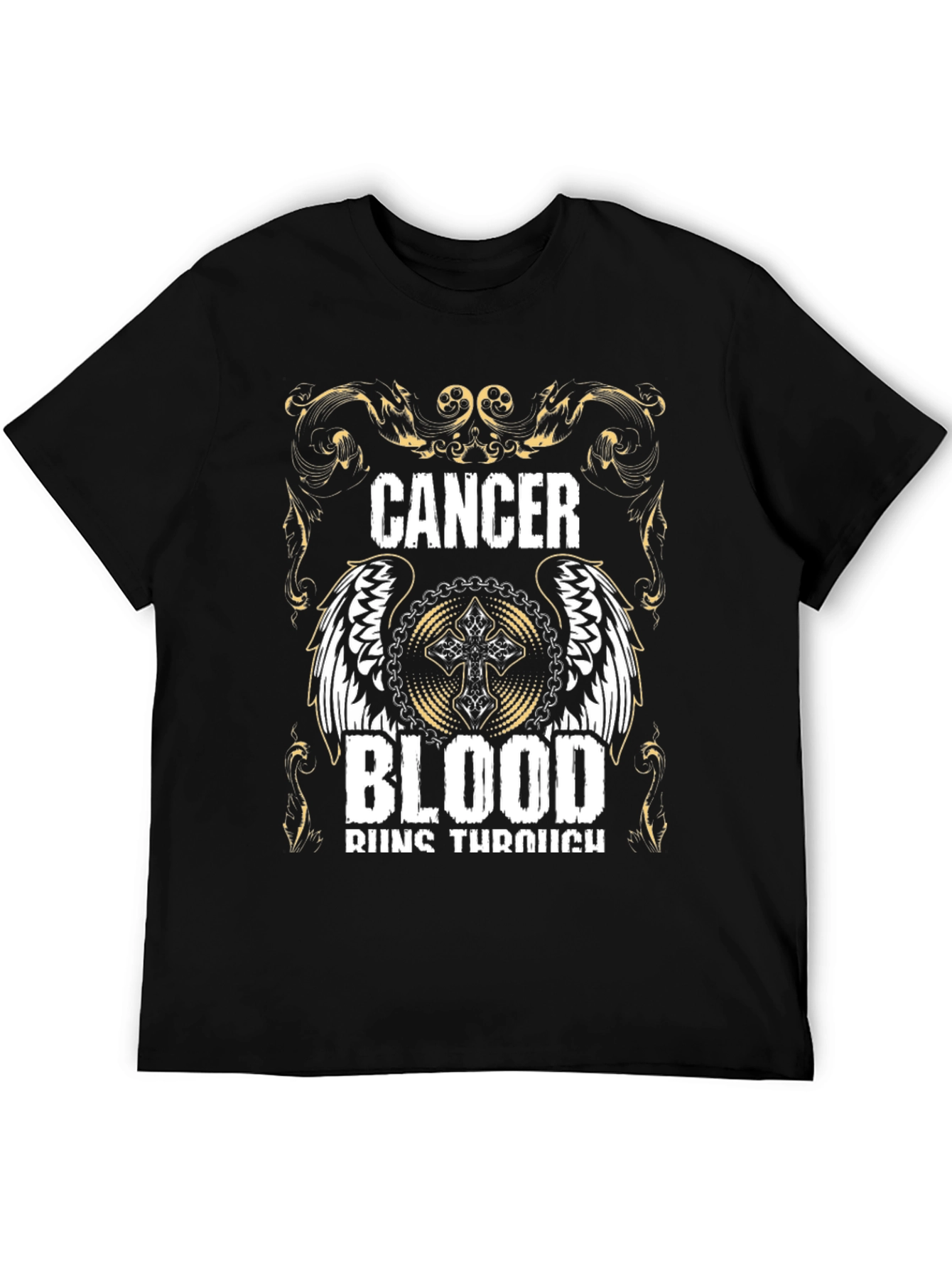 Cancer Blood Runs Through T-Shirt