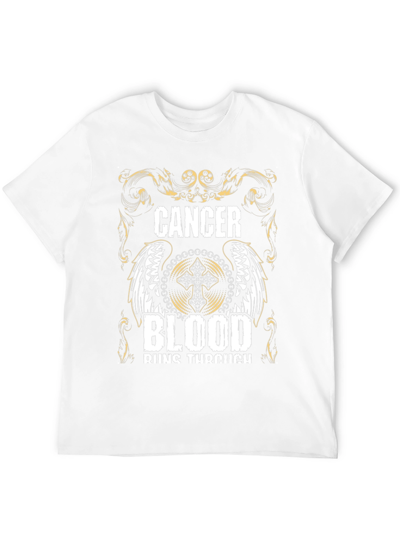 Cancer Blood Runs Through T-Shirt