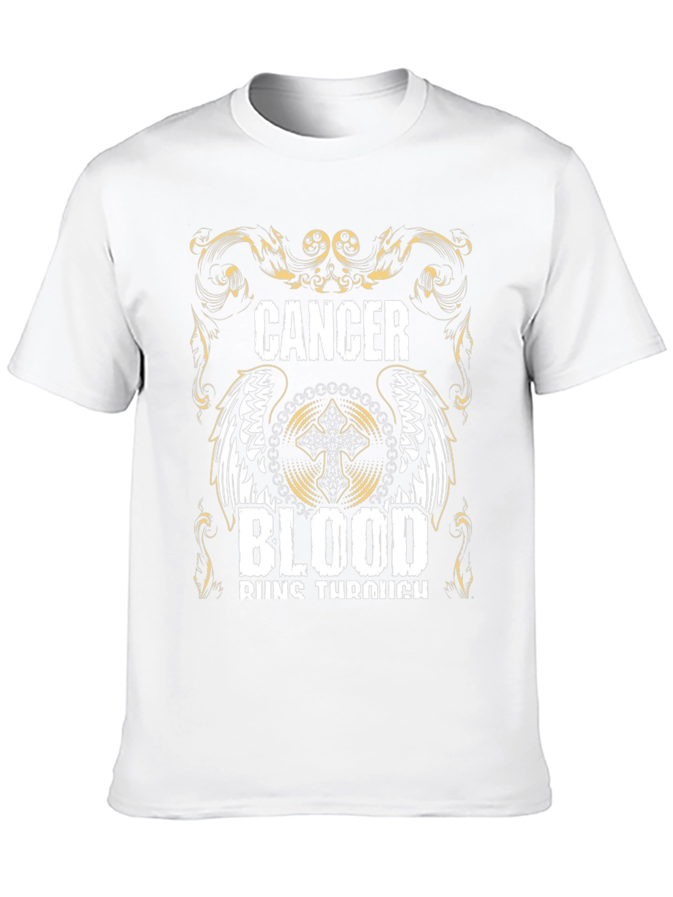 Cancer Blood Runs Through T-Shirt