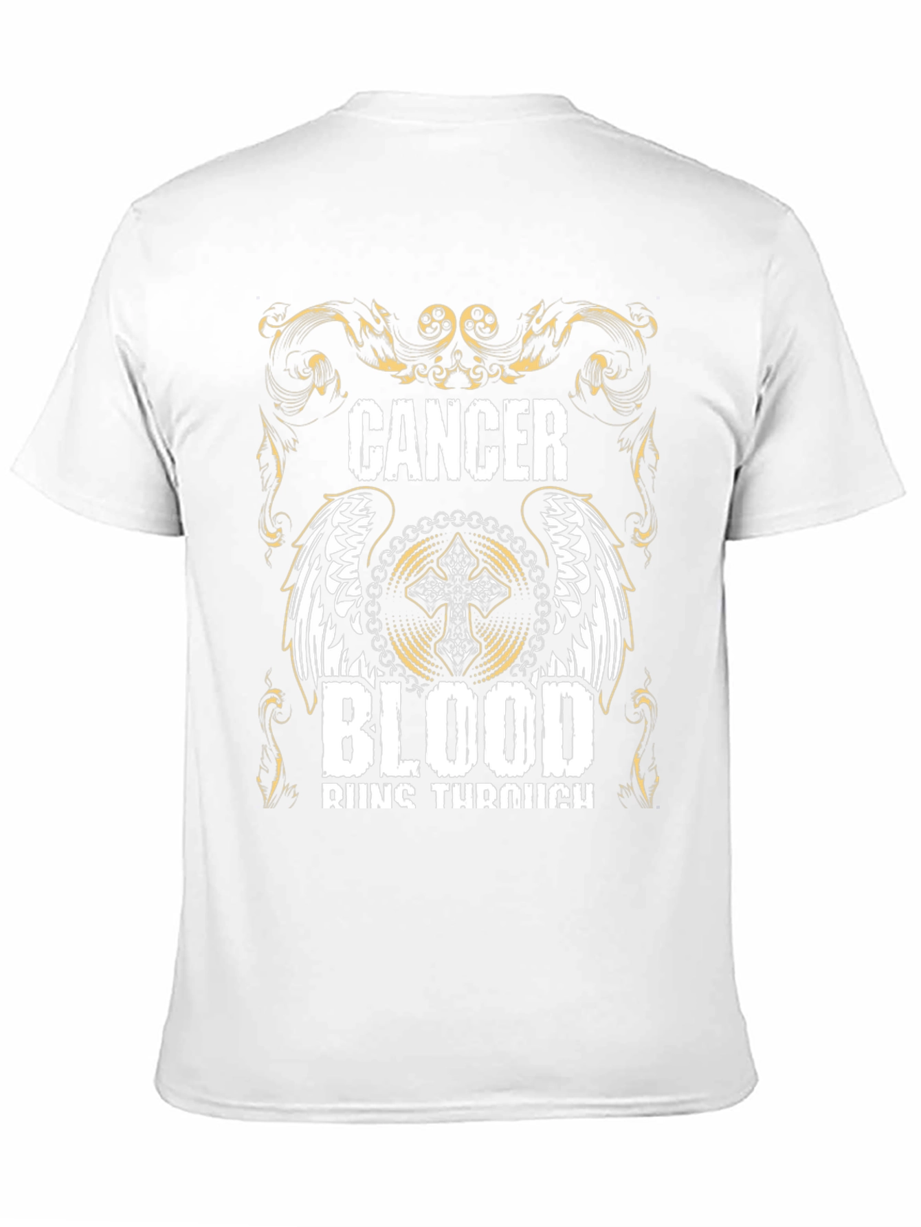 Cancer Blood Runs Through T-Shirt