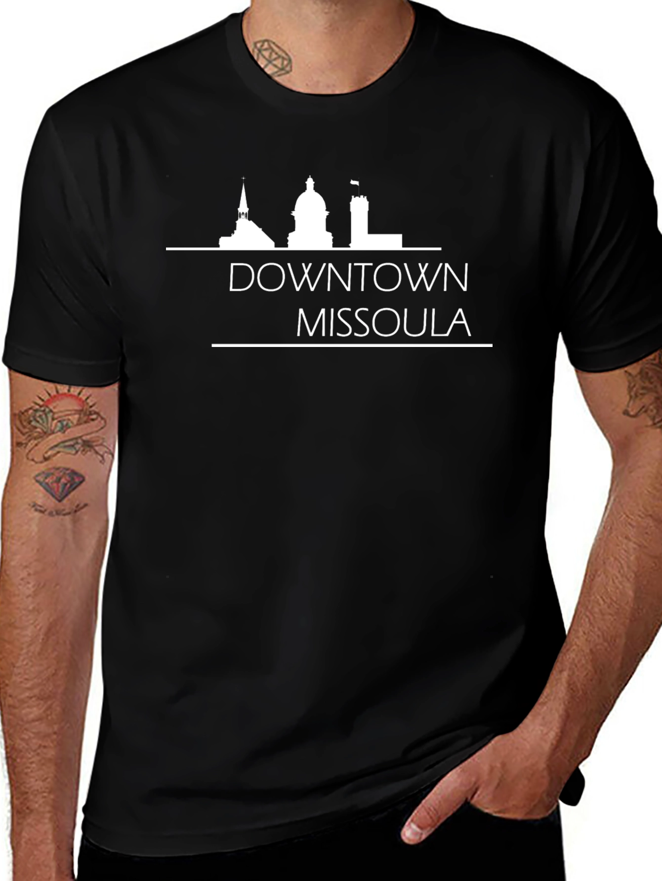 Downtown Missoula T-Shirt - Black