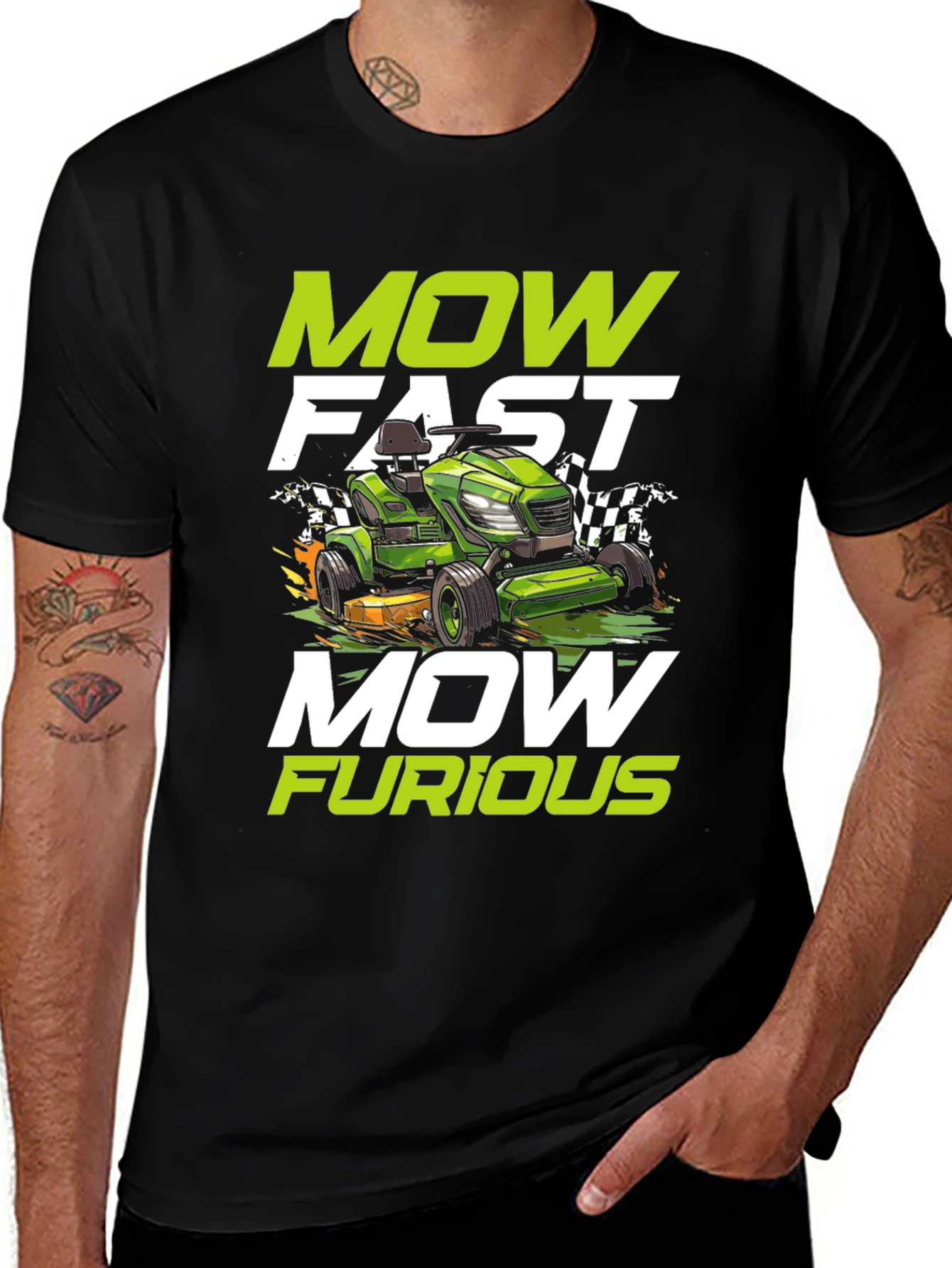 Mow Fast Furious Graphic T-Shirt
