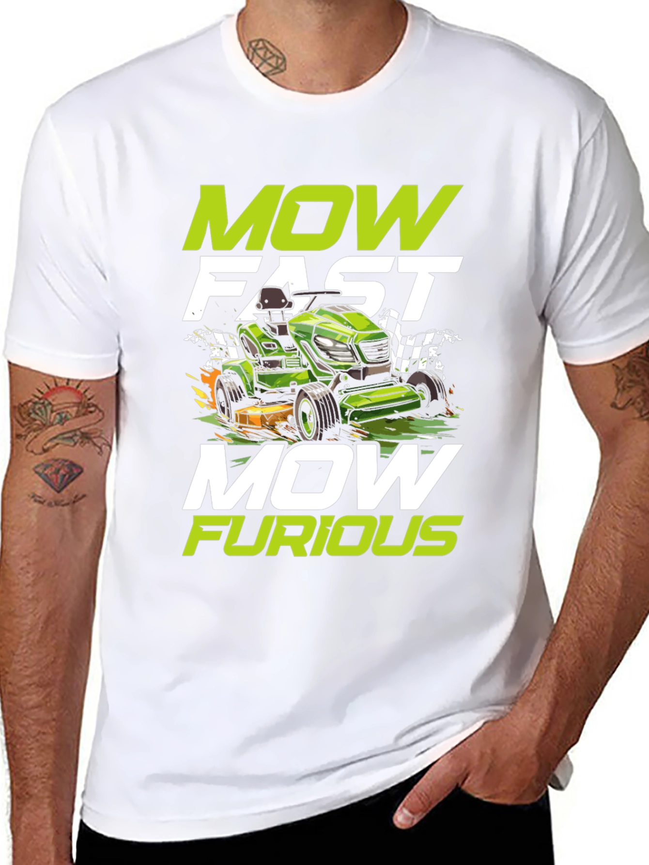 Mow Fast Furious Graphic T-Shirt
