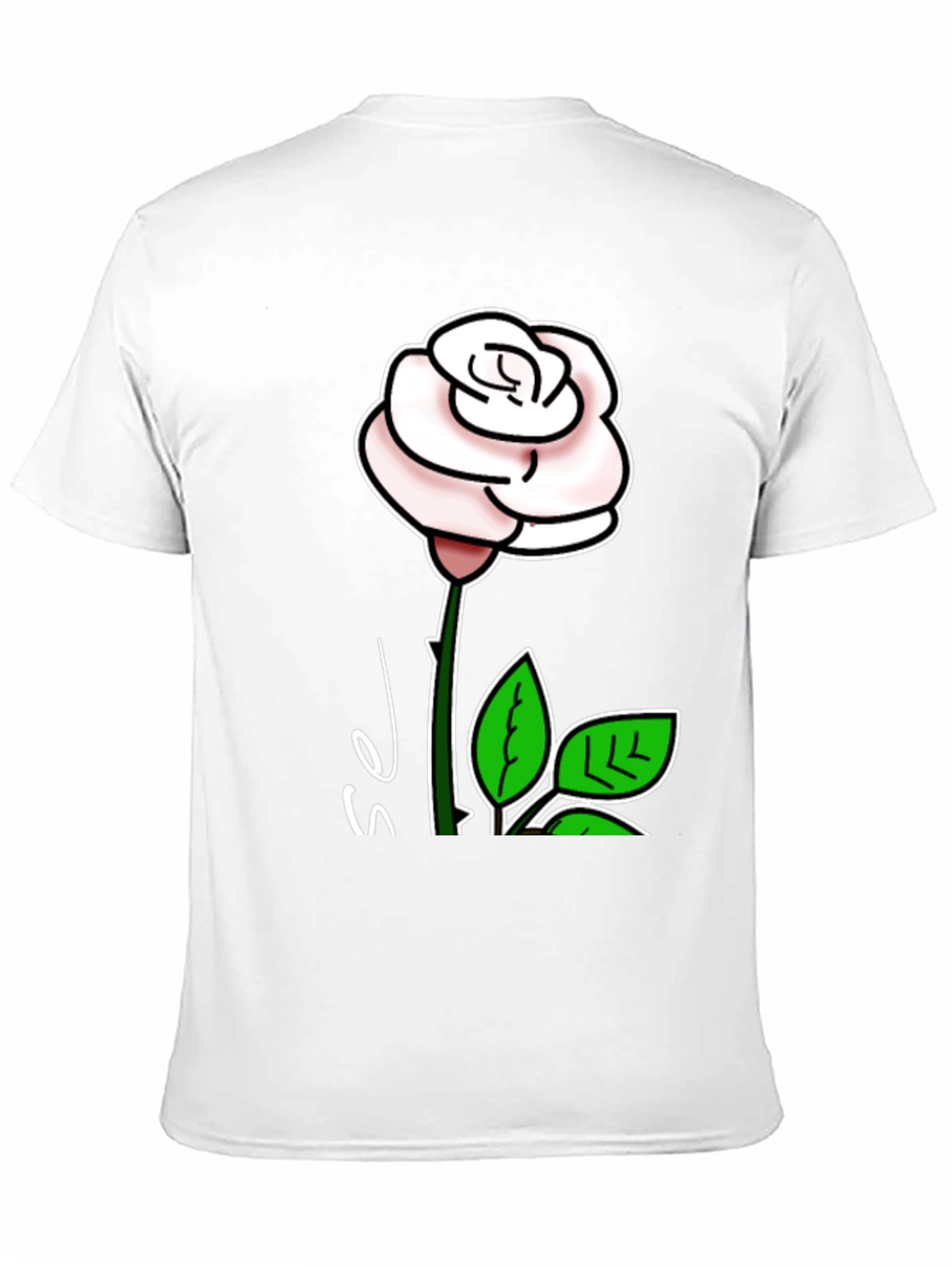 Black Rose Graphic T-Shirt - Stylish Floral Design