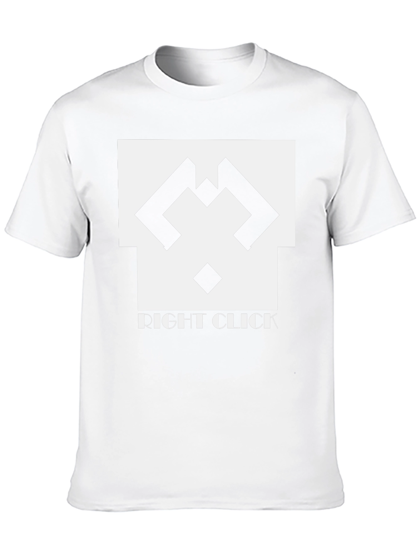 Right Click Black Graphic Tee - Modern Tech Style