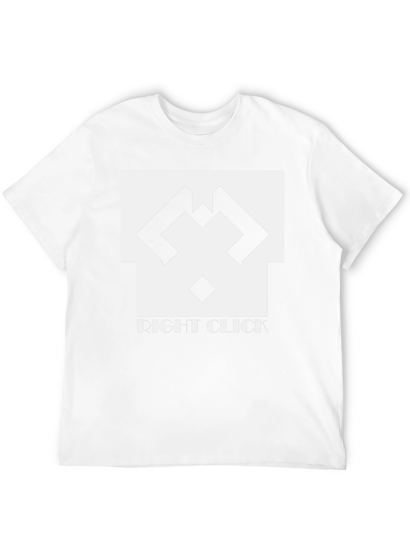 Right Click Black Graphic Tee - Modern Tech Style