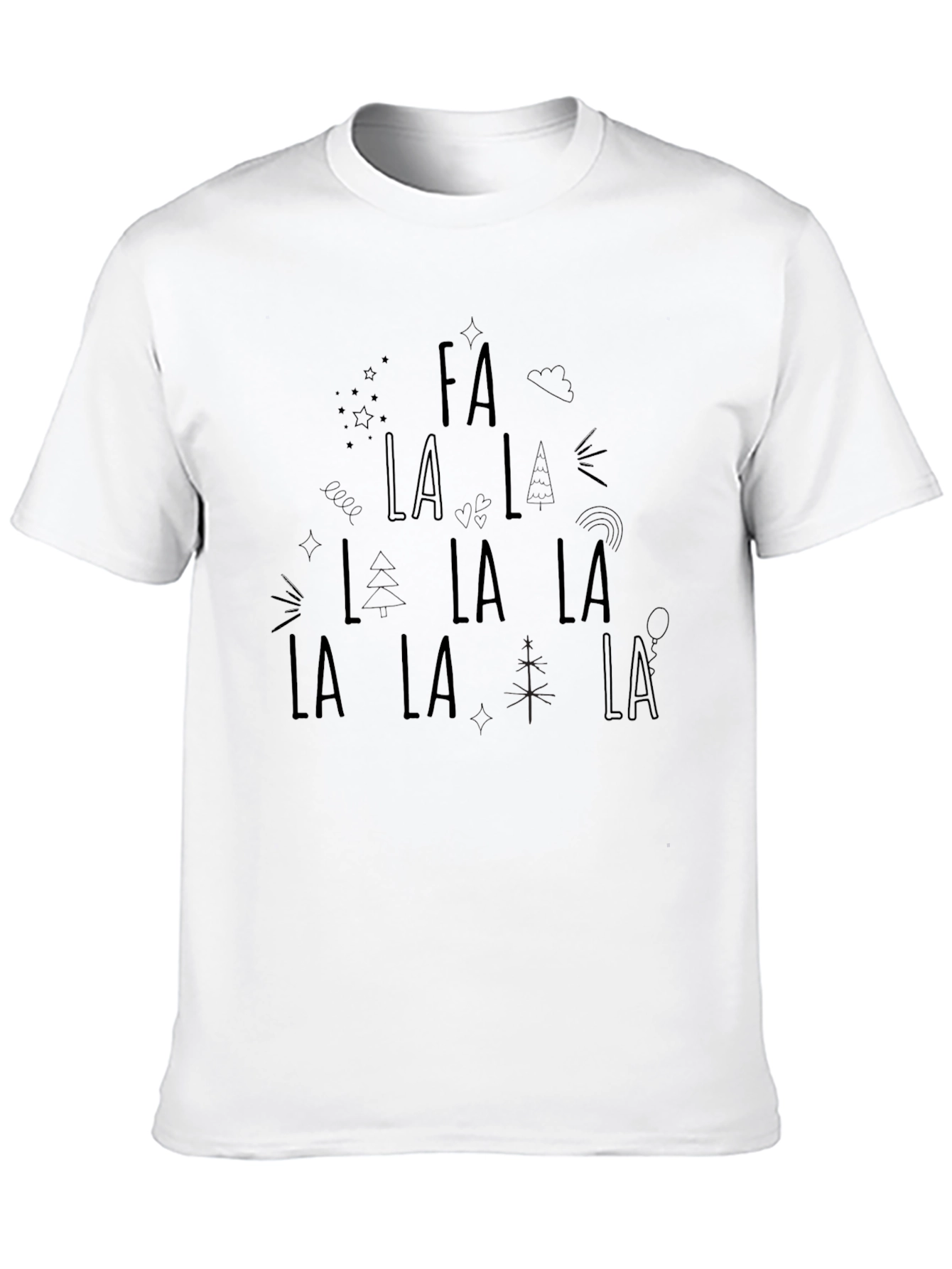 Fa La La Christmas Holiday Graphic Tee