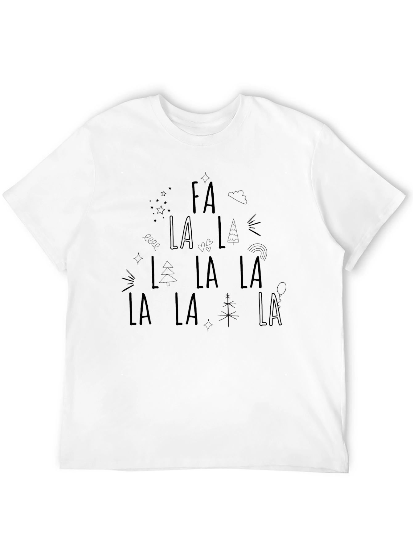 Fa La La Christmas Holiday Graphic Tee