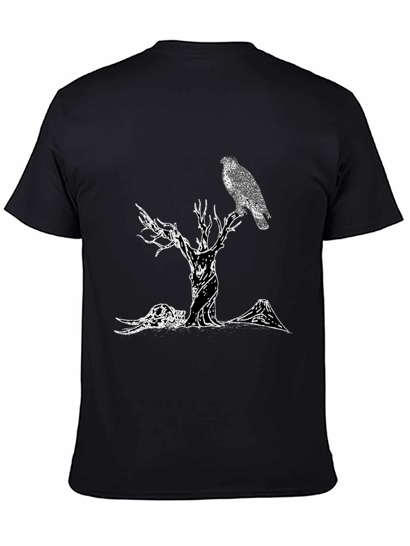 Raven Tree Graphic Tee - Black