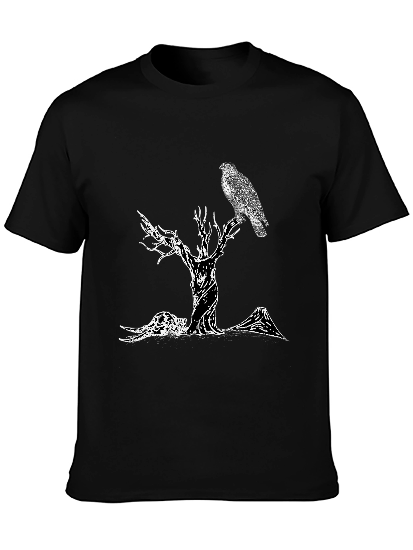 Raven Tree Graphic Tee - Black