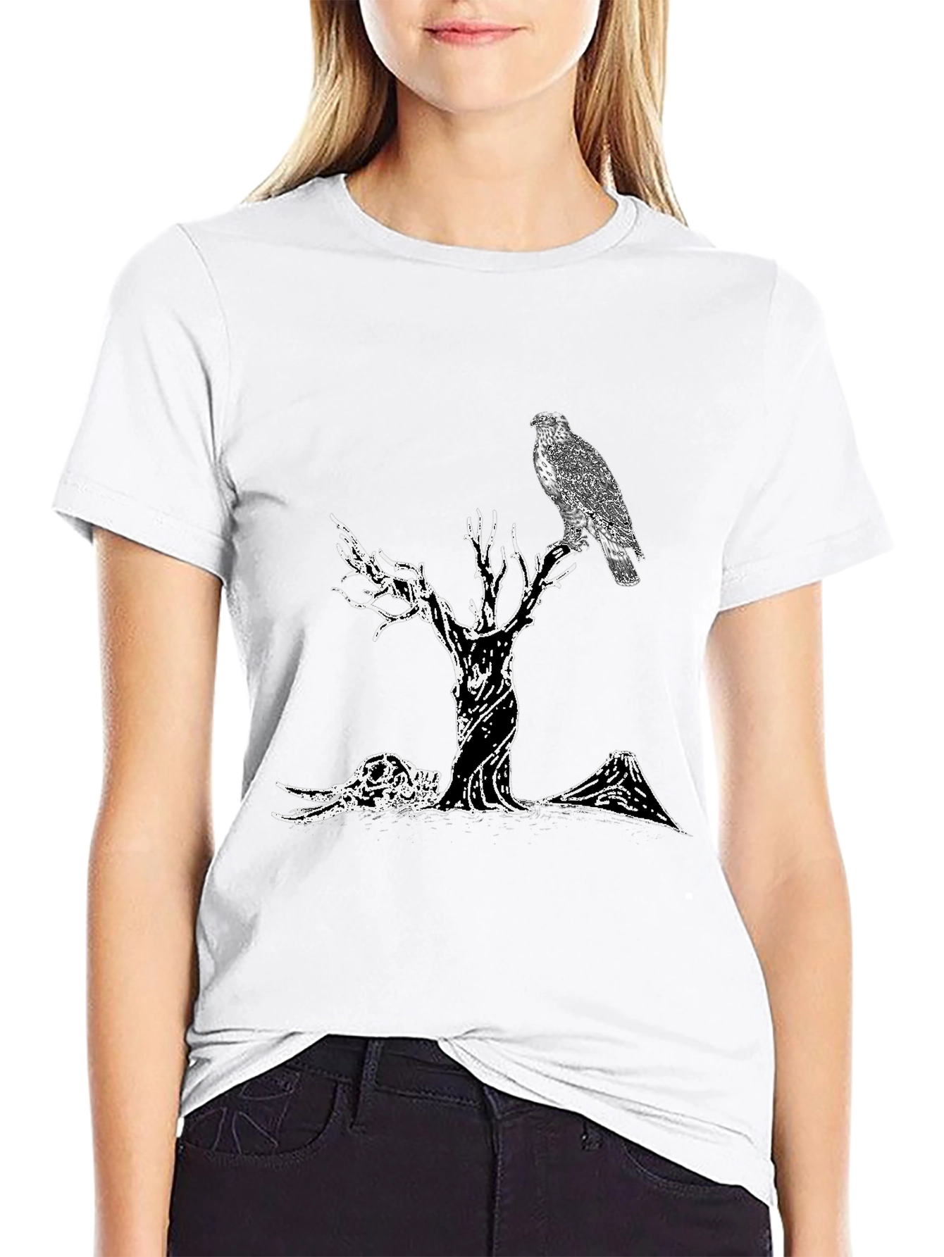 Raven Tree Graphic Tee - Black