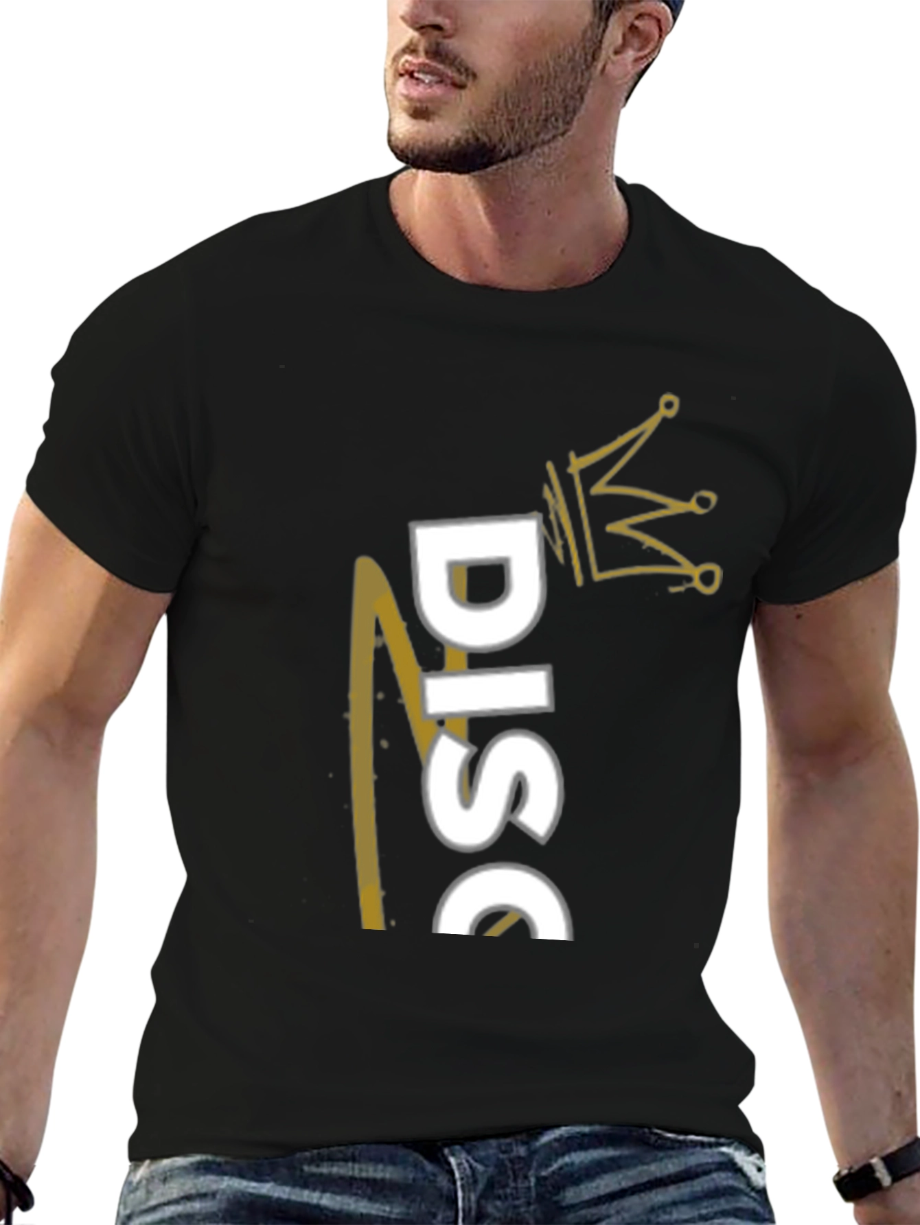 Disc Golf King T-Shirt - Black Stylish Casual Tee