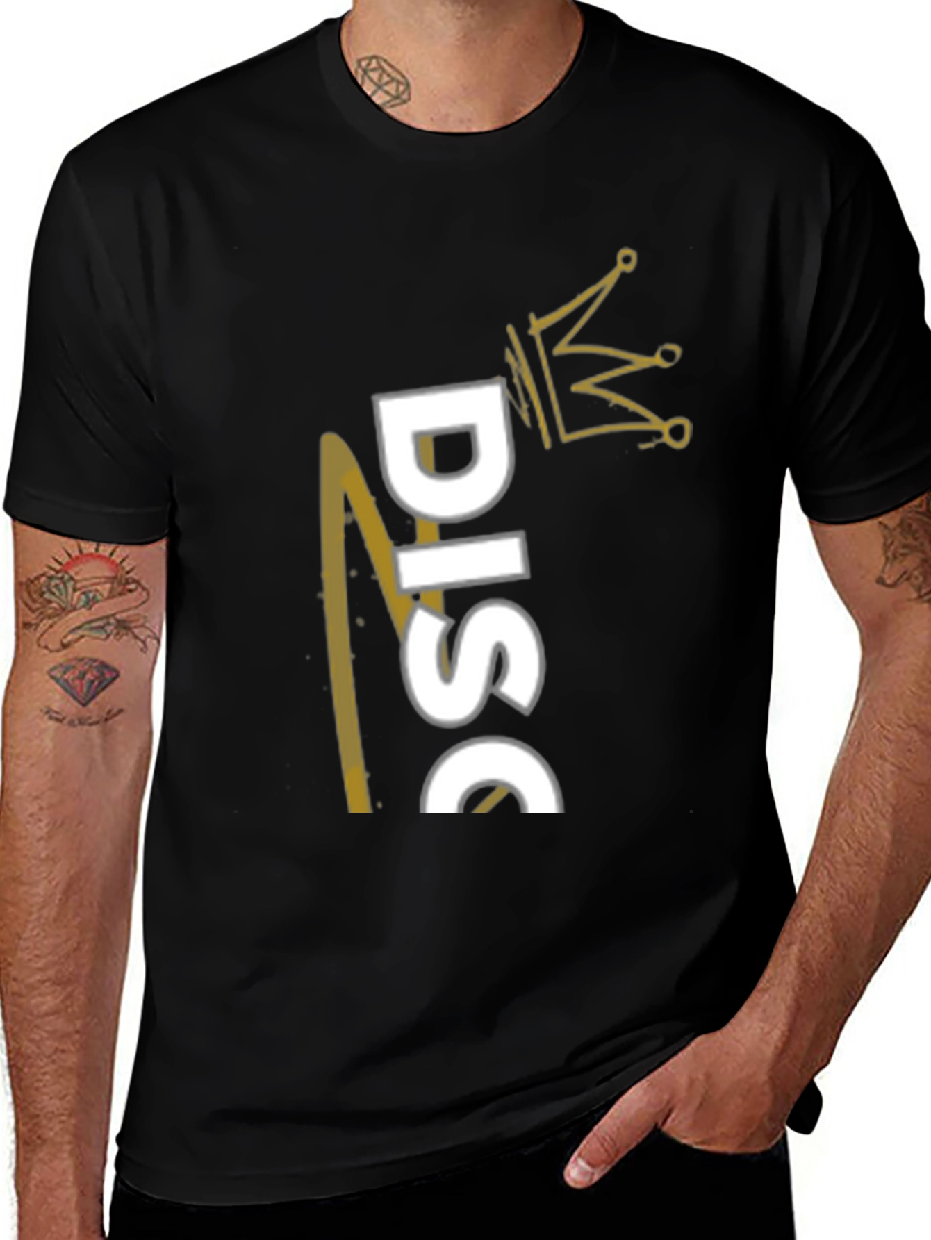 Disc Golf King T-Shirt - Black Stylish Casual Tee