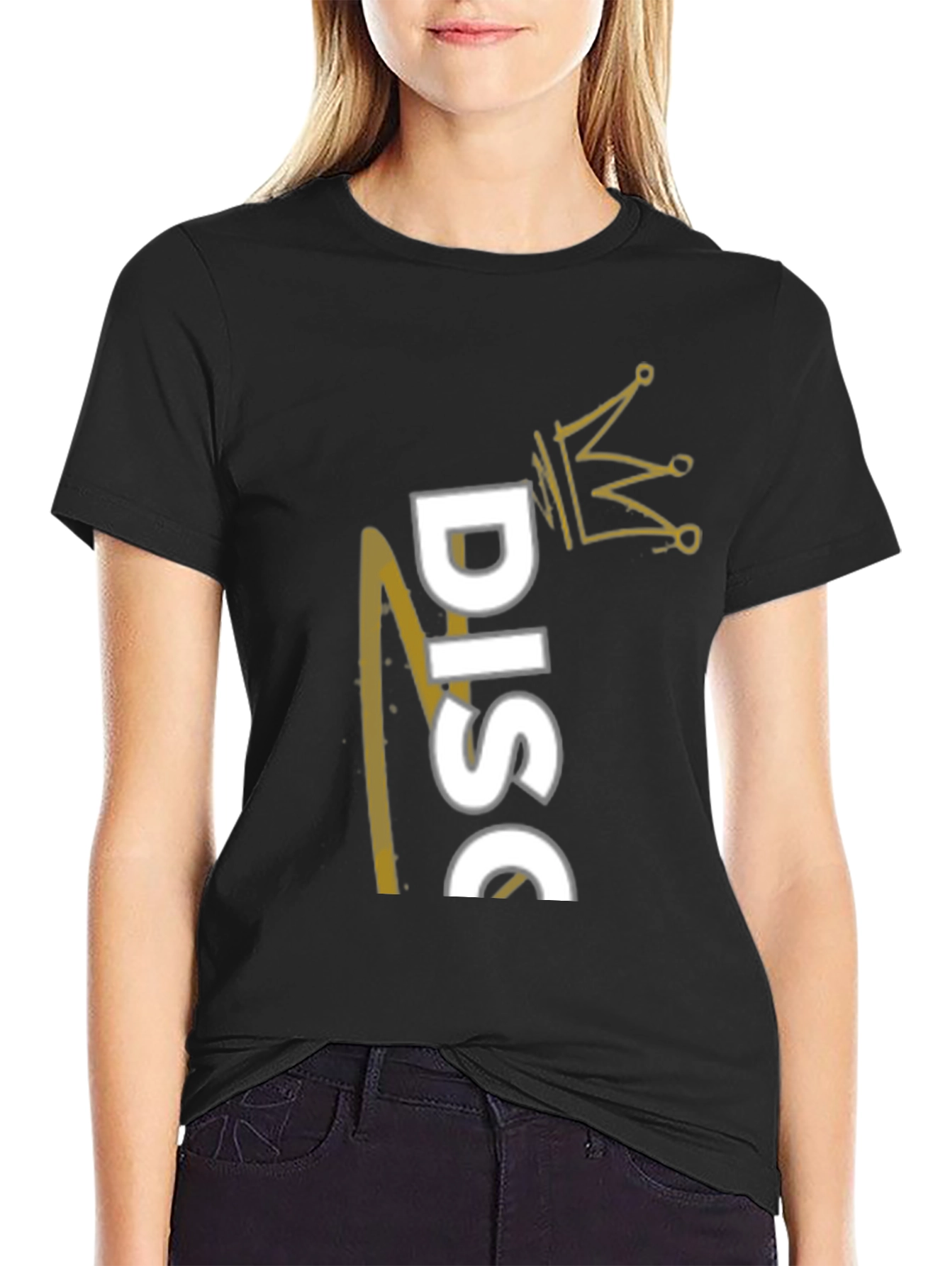 Disc Golf King T-Shirt - Black Stylish Casual Tee