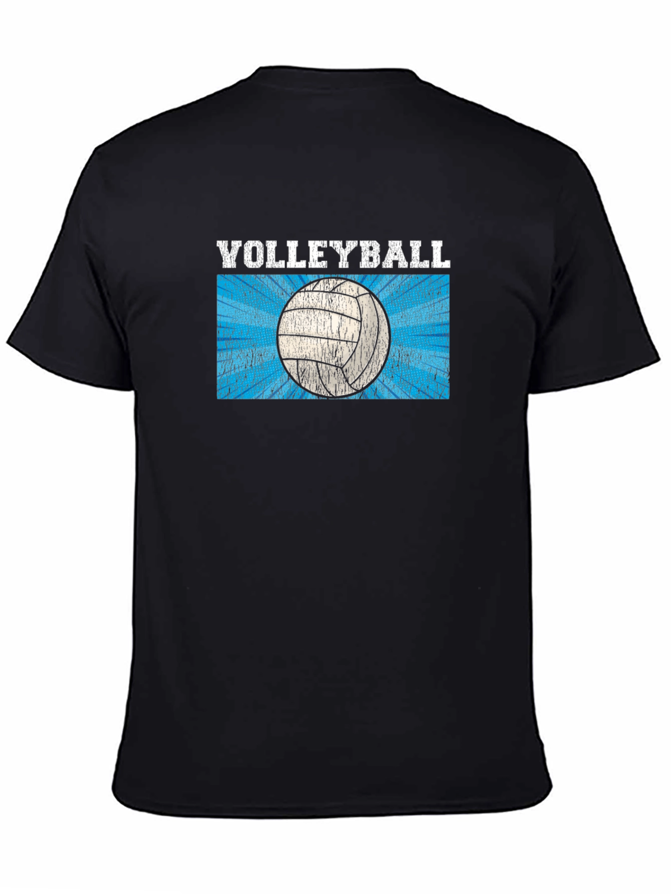 Volleyball Graphic T-Shirt - Black