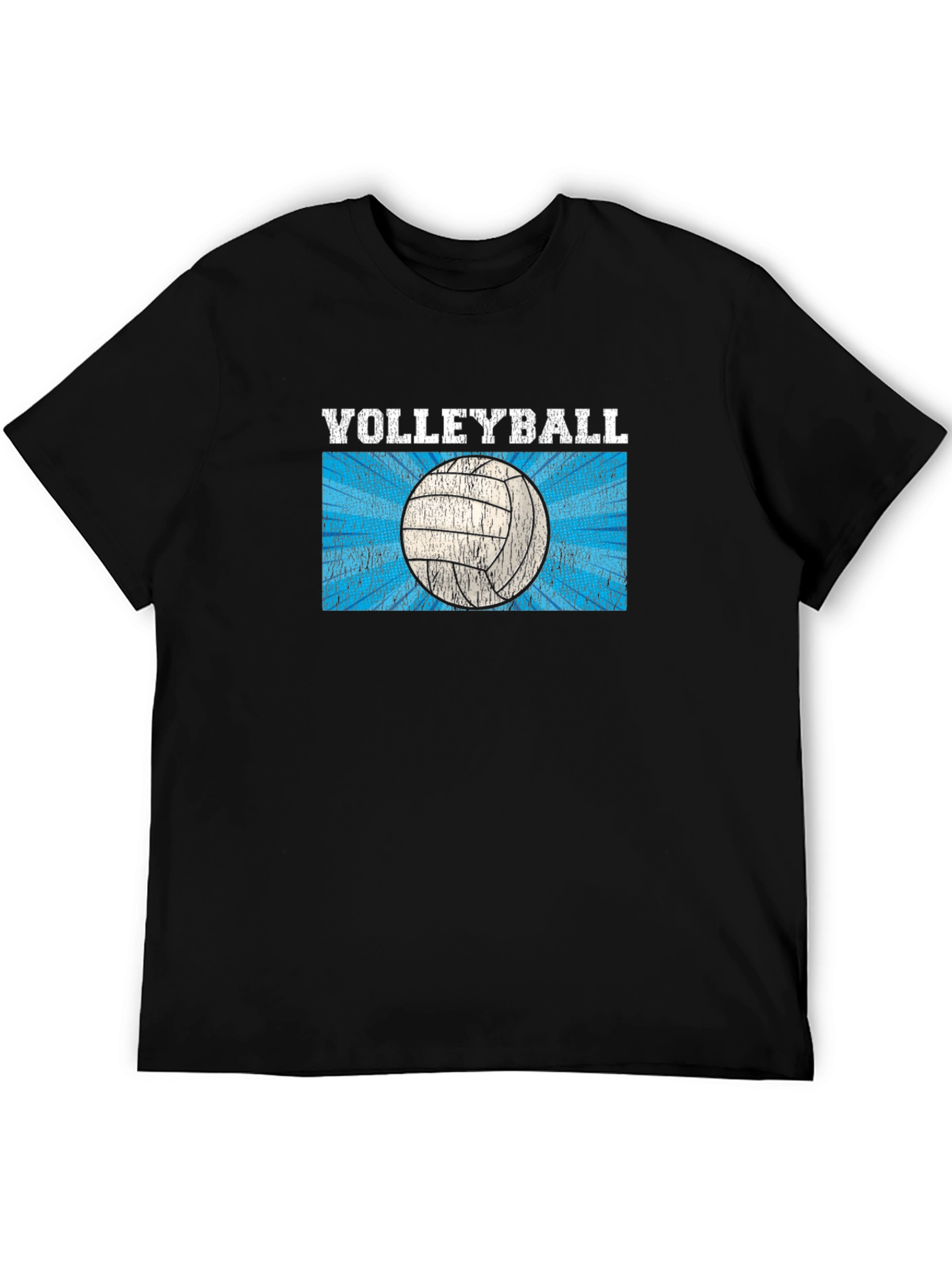 Volleyball Graphic T-Shirt - Black