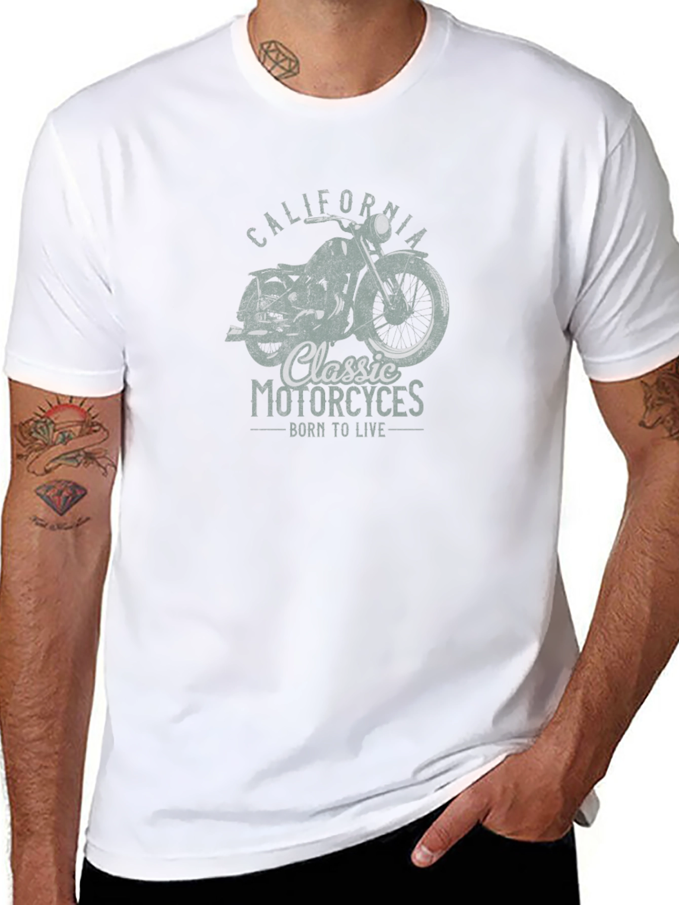 Classic Motorcycle Graphic Tee - Ride in Style!
