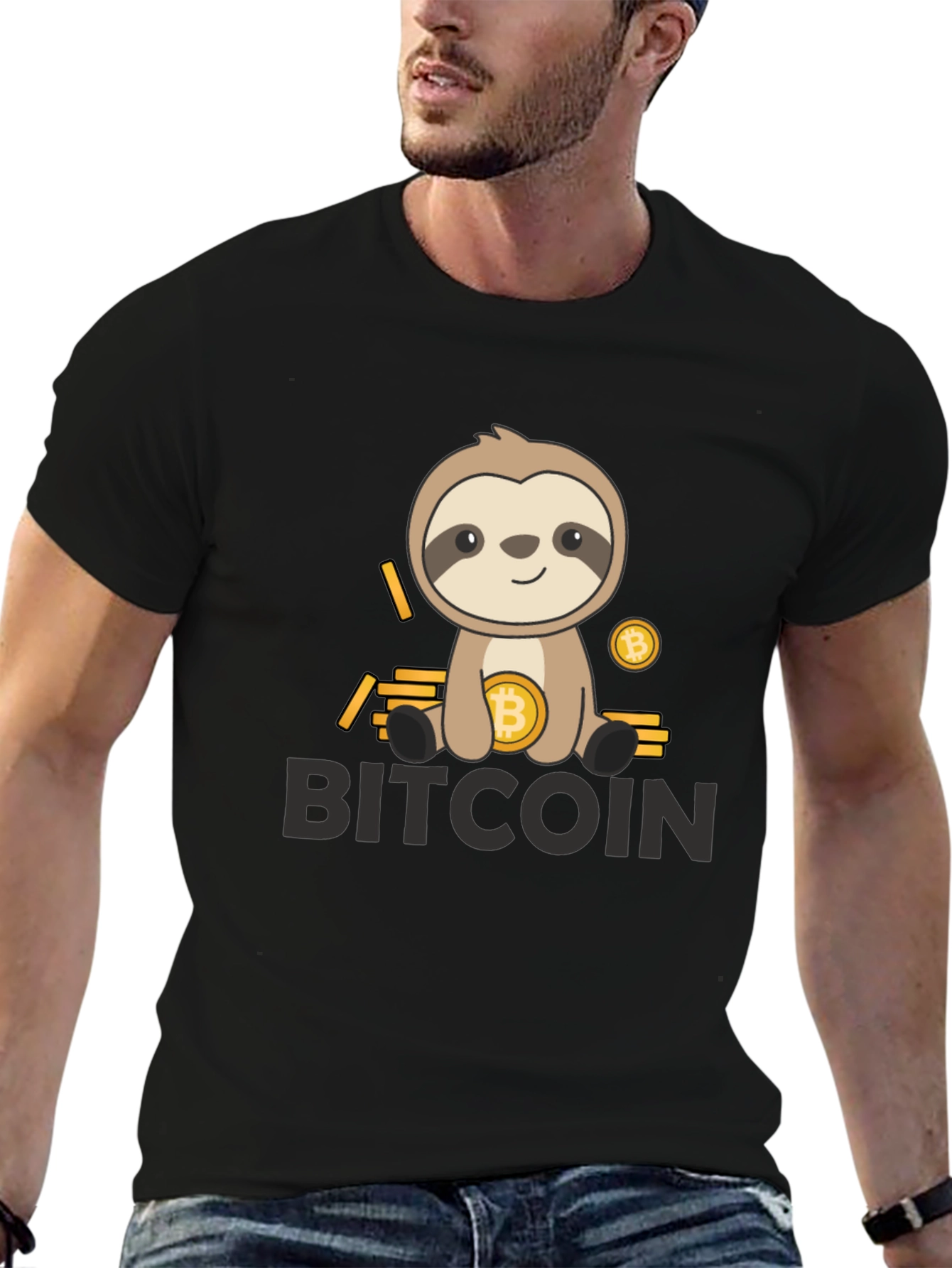 Bitcoin Sloth T-Shirt - Crypto Currency Tee