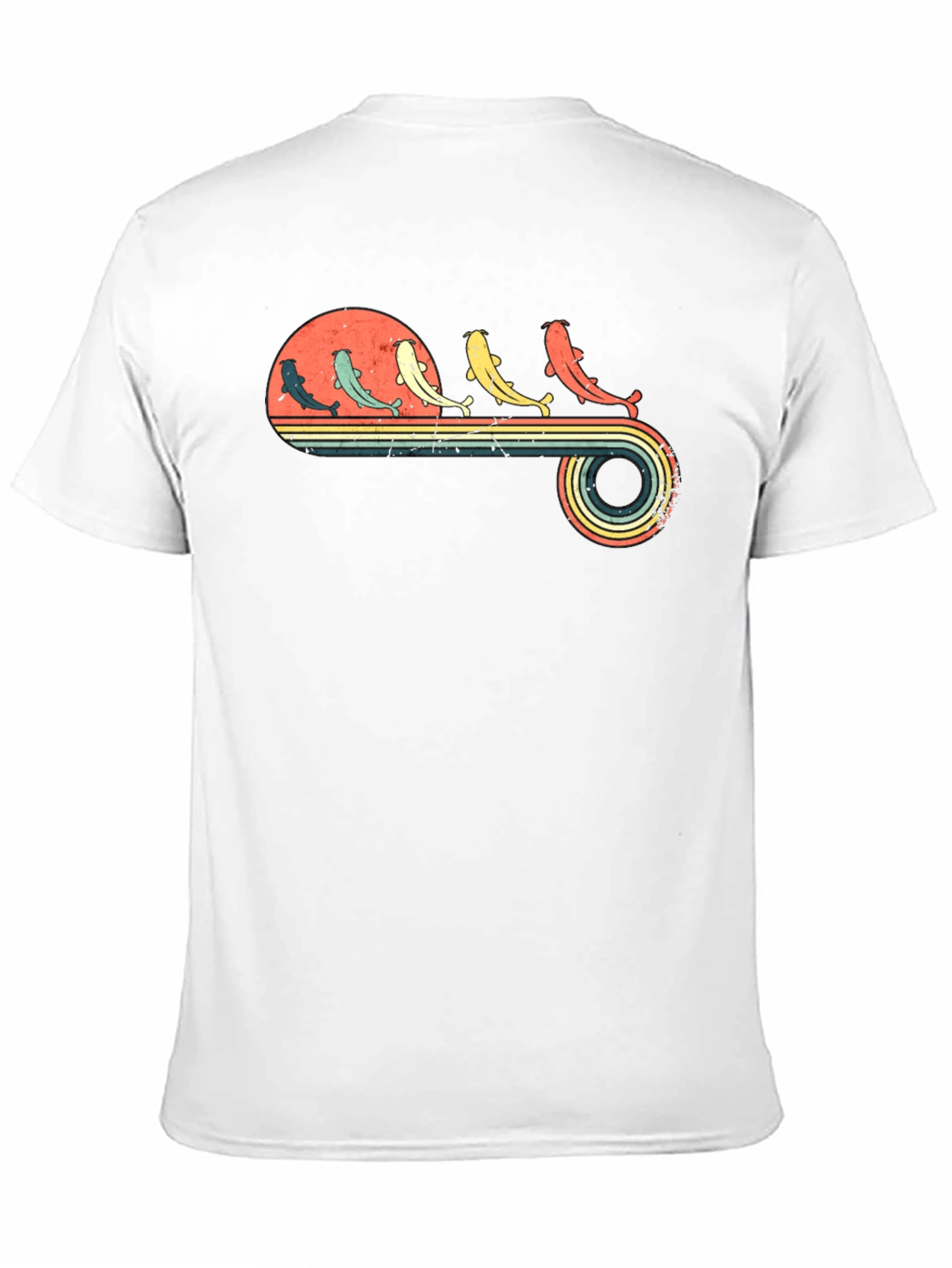 Retro Catfish Sunset Graphic Tee