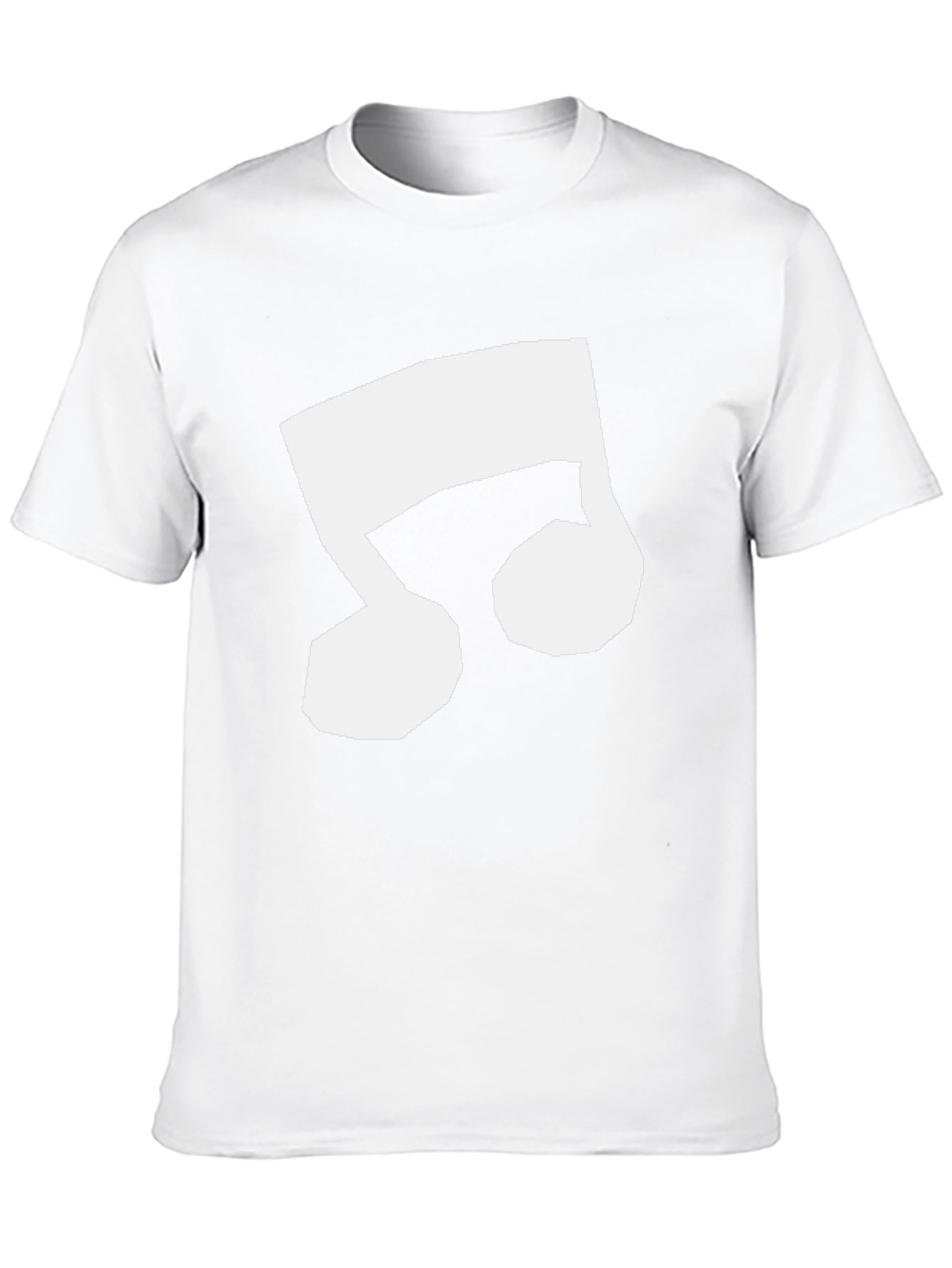 Music Note Graphic Tee - Black Casual Shirt