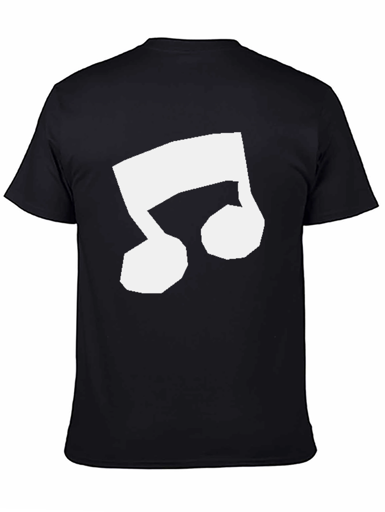 Music Note Graphic Tee - Black Casual Shirt