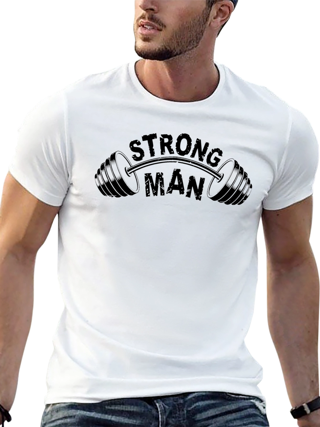 Strong Man Black T-Shirt