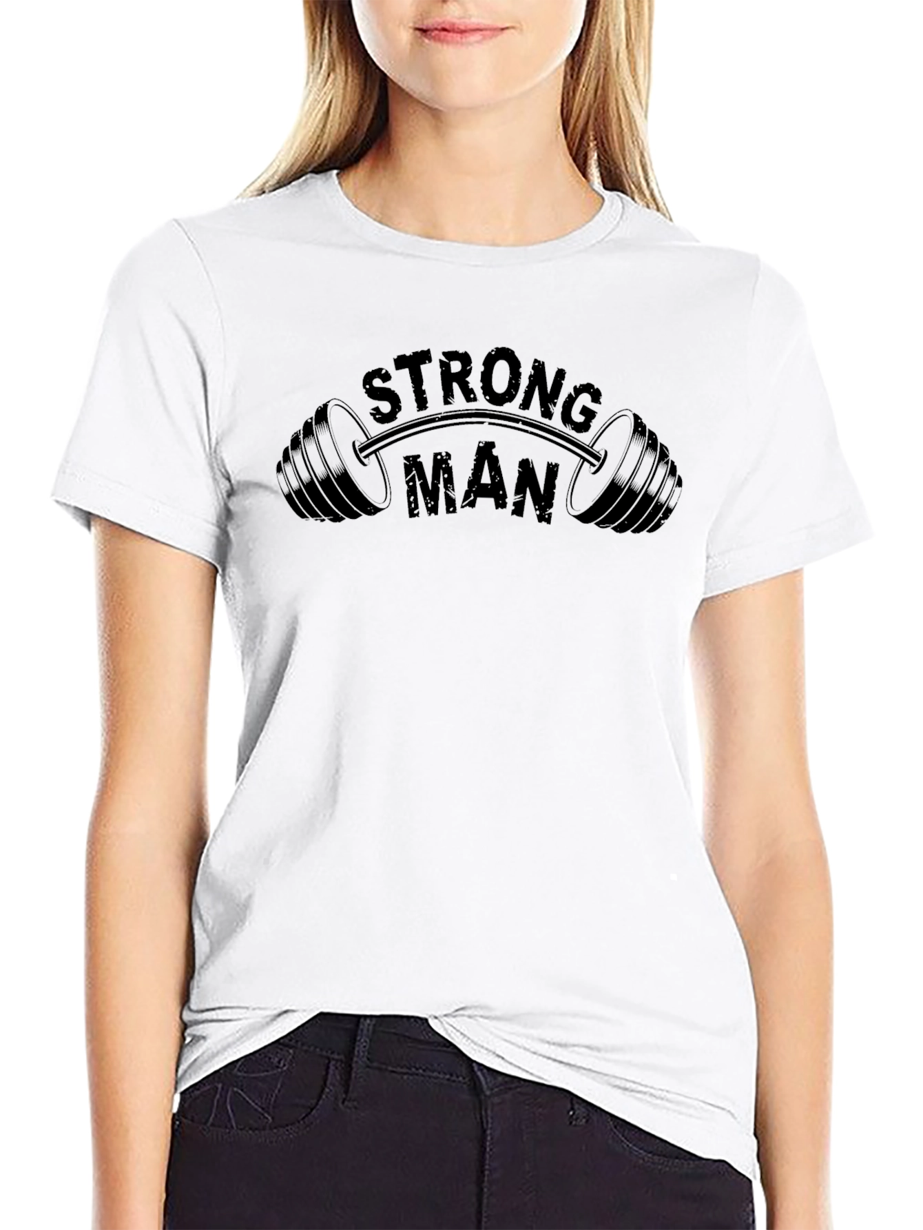 Strong Man Black T-Shirt