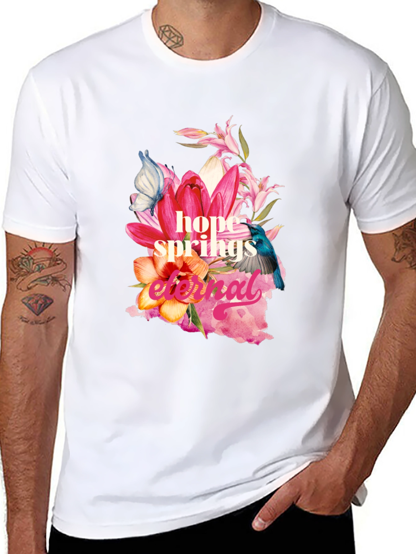 Hope Springs Eternal Floral Graphic Tee