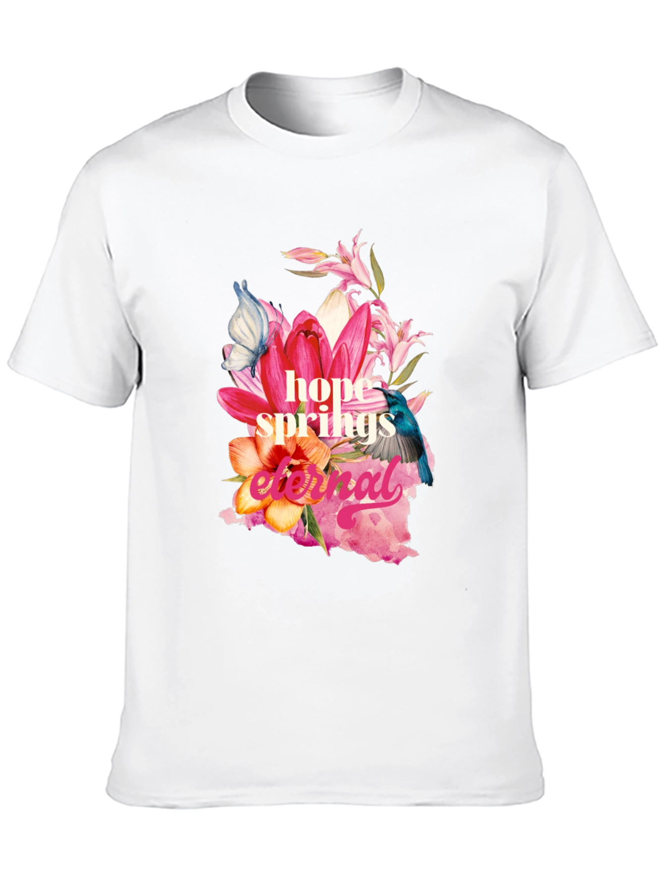 Hope Springs Eternal Floral Graphic Tee
