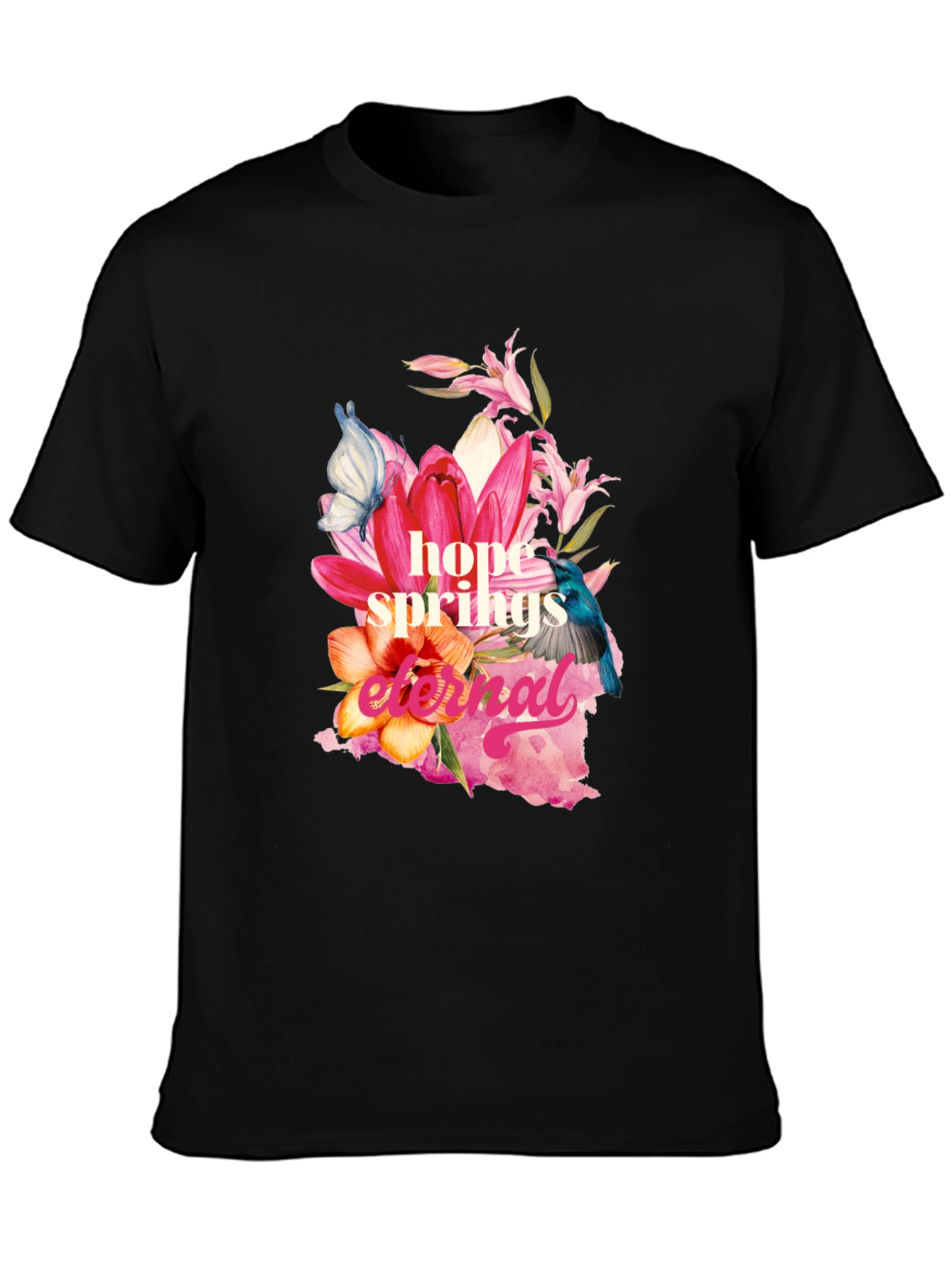 Hope Springs Eternal Floral Graphic Tee