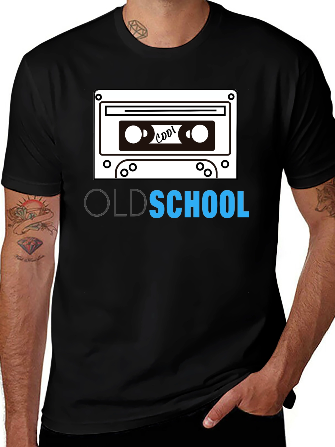 Old School Cassette Tape Graphic Tee
