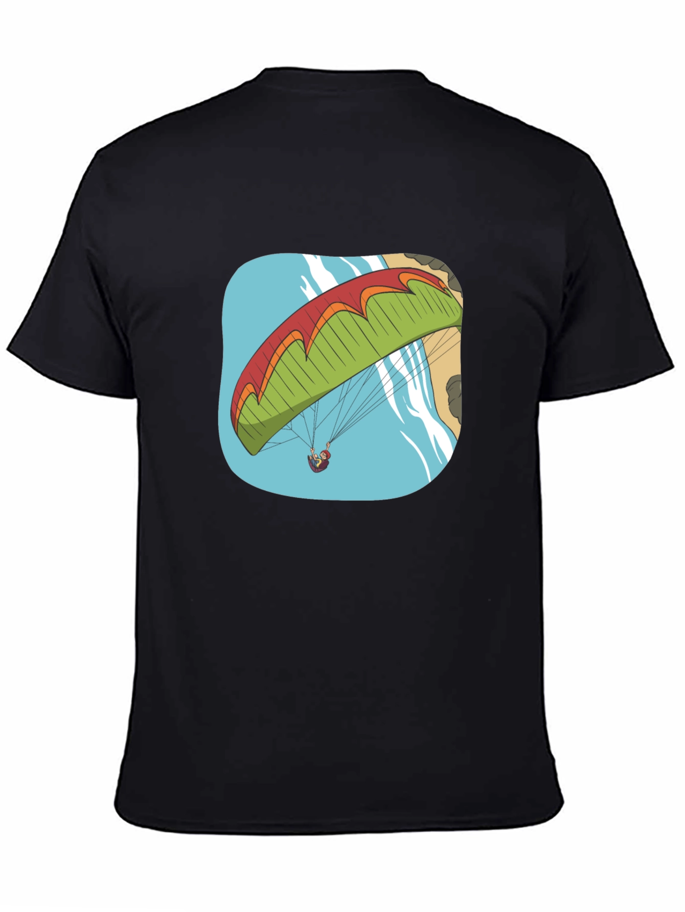 Paragliding Adventure T-Shirt - Black