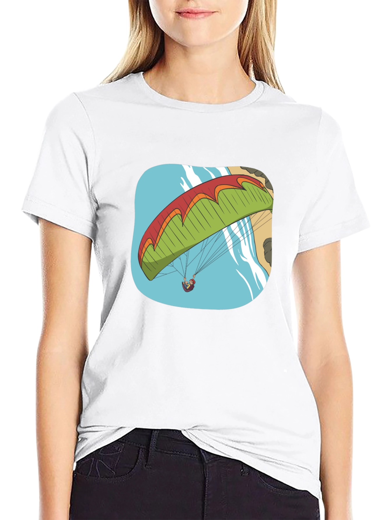 Paragliding Adventure T-Shirt - Black