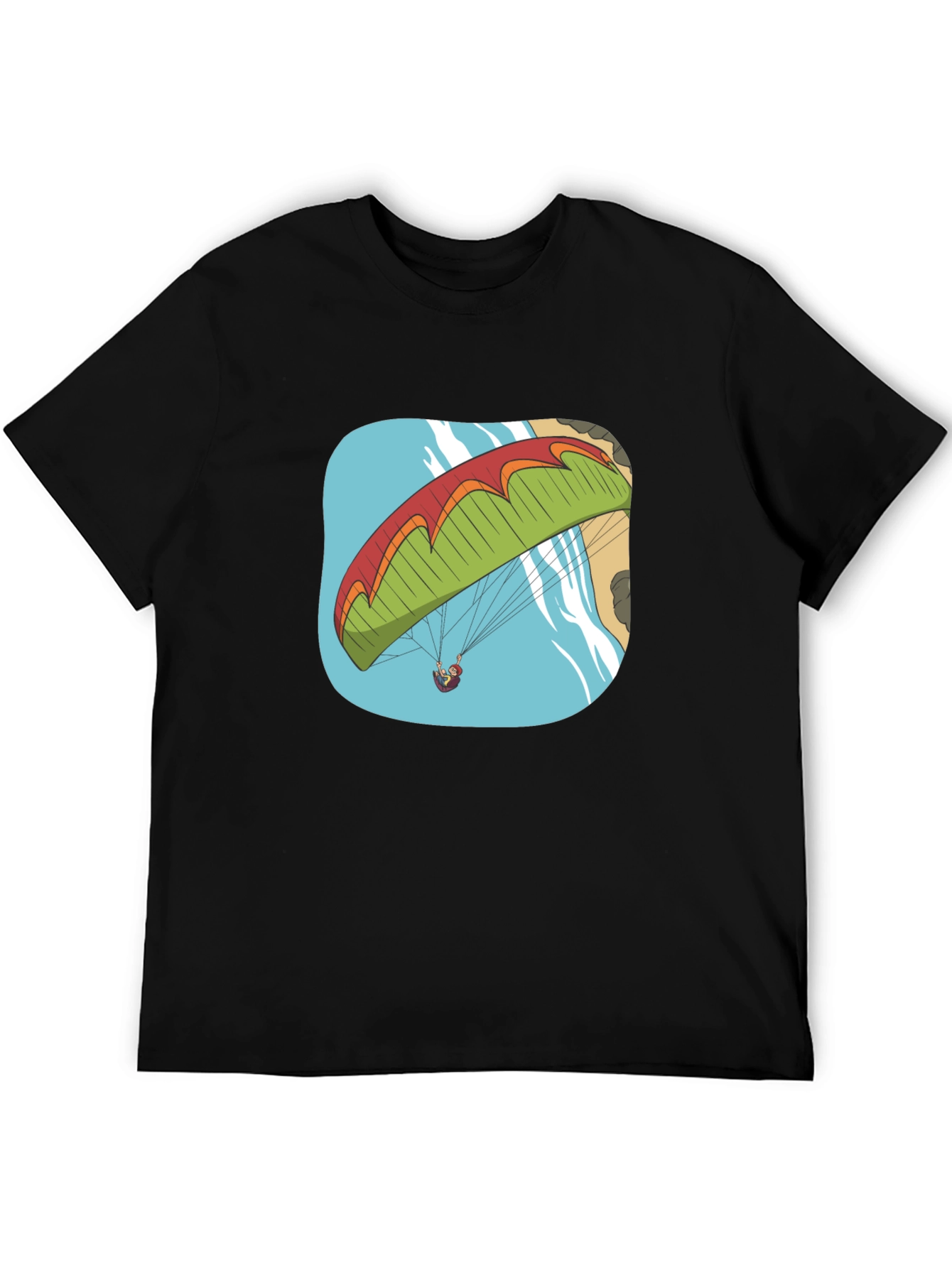 Paragliding Adventure T-Shirt - Black