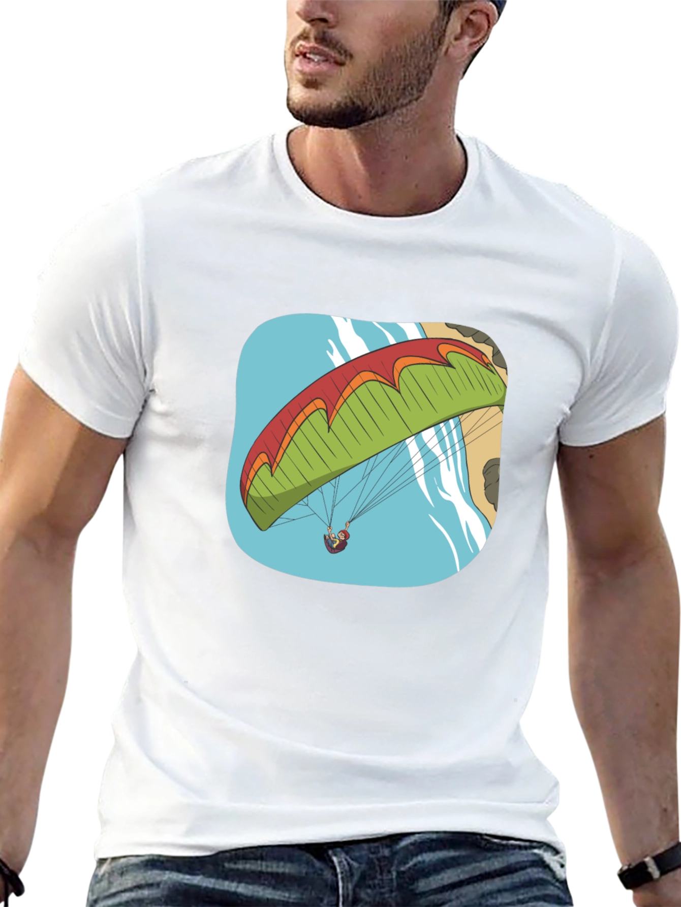 Paragliding Adventure T-Shirt - Black