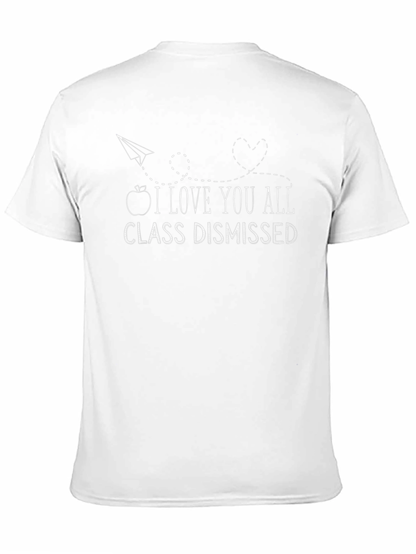 Teacher I Love You All Black T-Shirt