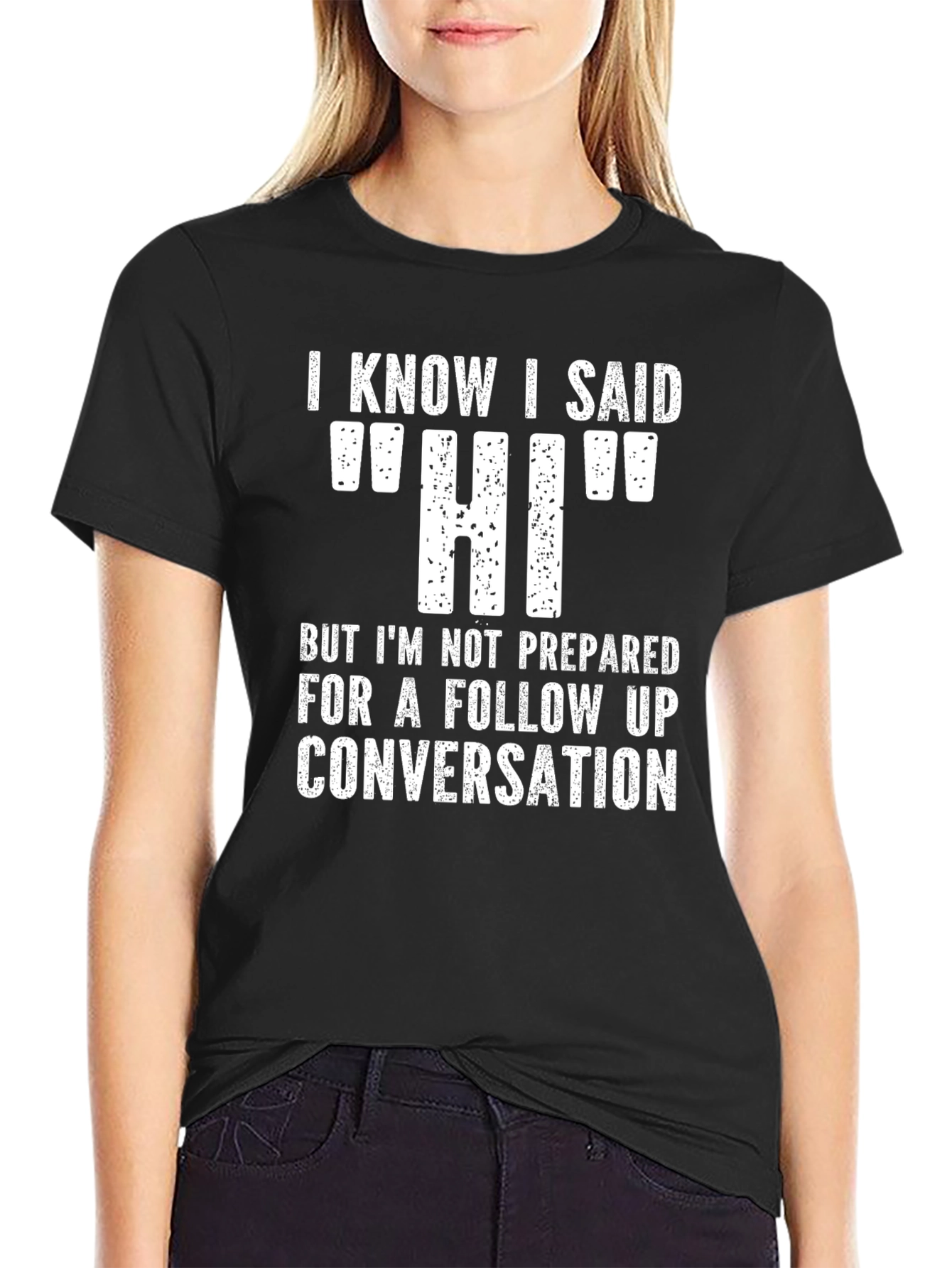 Funny Hi Introvert T-Shirt