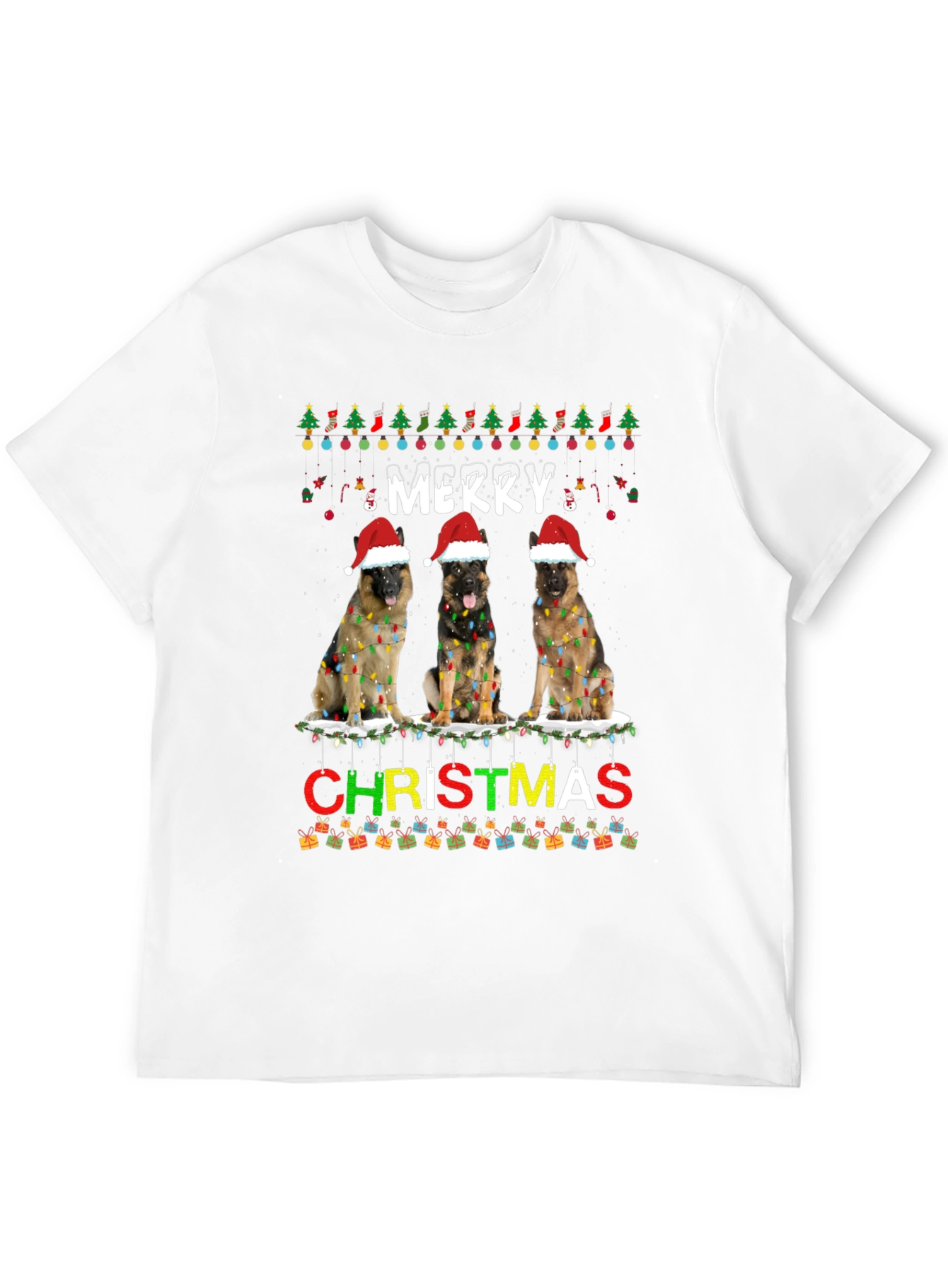 Merry Christmas Dog T-Shirt