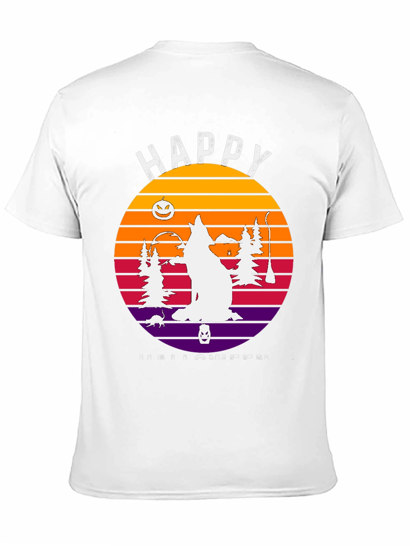 Happy Halloween Wolf Sunset T-Shirt