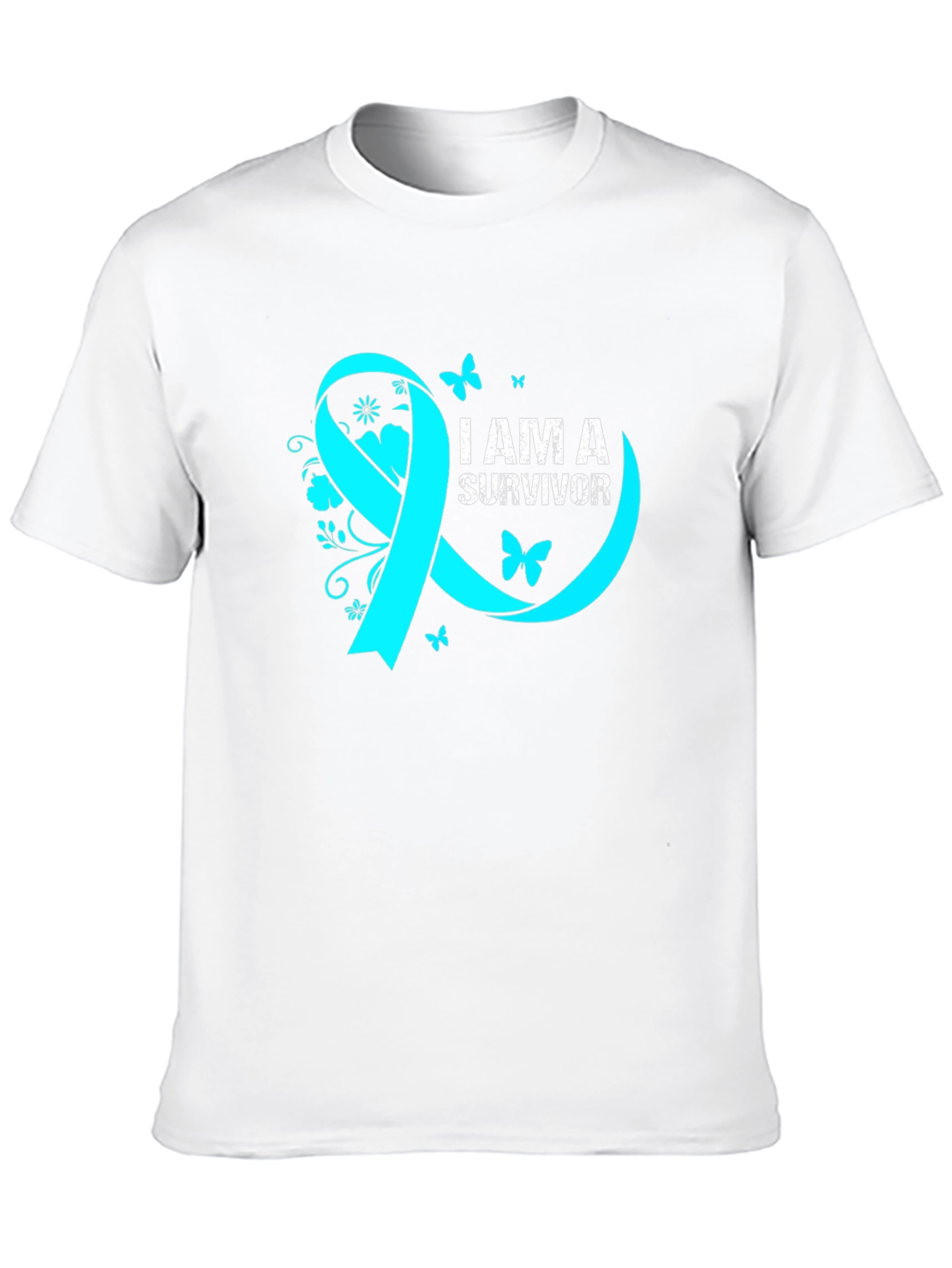 Survivor Ribbon Graphic Tee - Awareness Shirt
