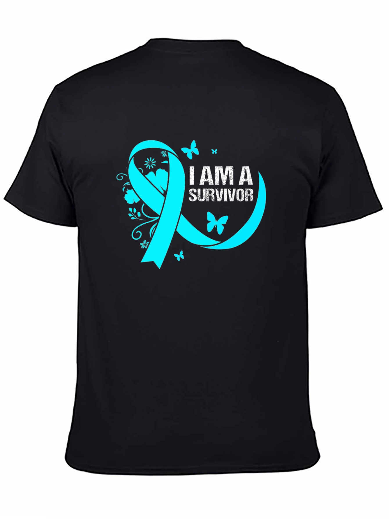 Survivor Ribbon Graphic Tee - Awareness Shirt