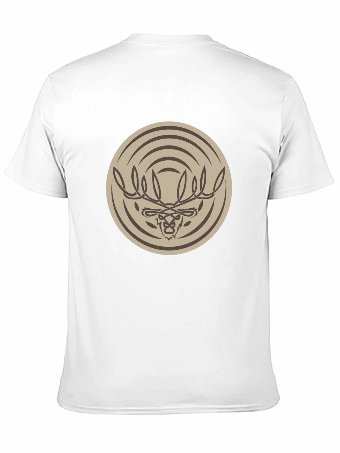 Tribal Moose Graphic Tee - Stylish Mens Black T-Shirt