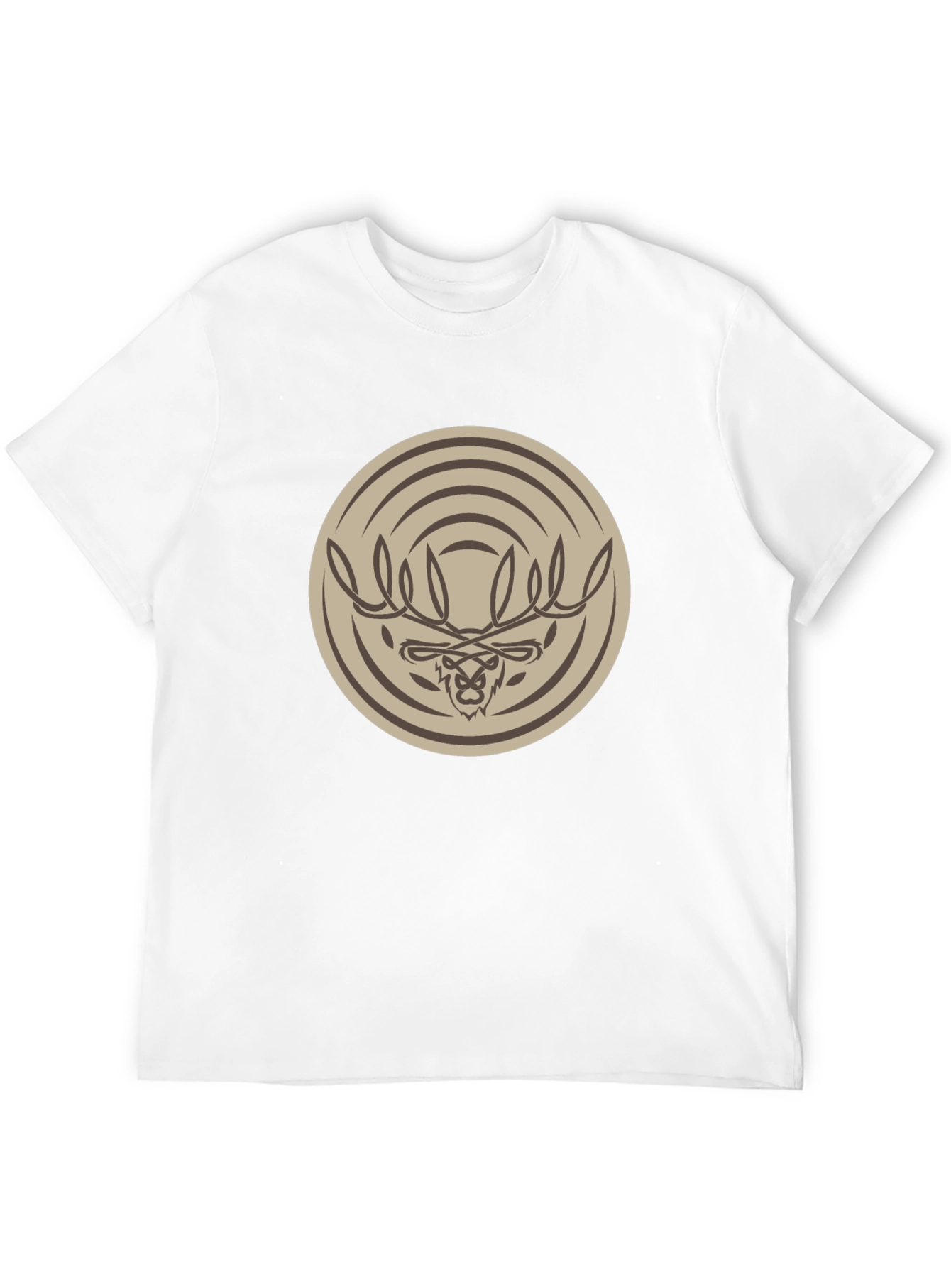 Tribal Moose Graphic Tee - Stylish Mens Black T-Shirt
