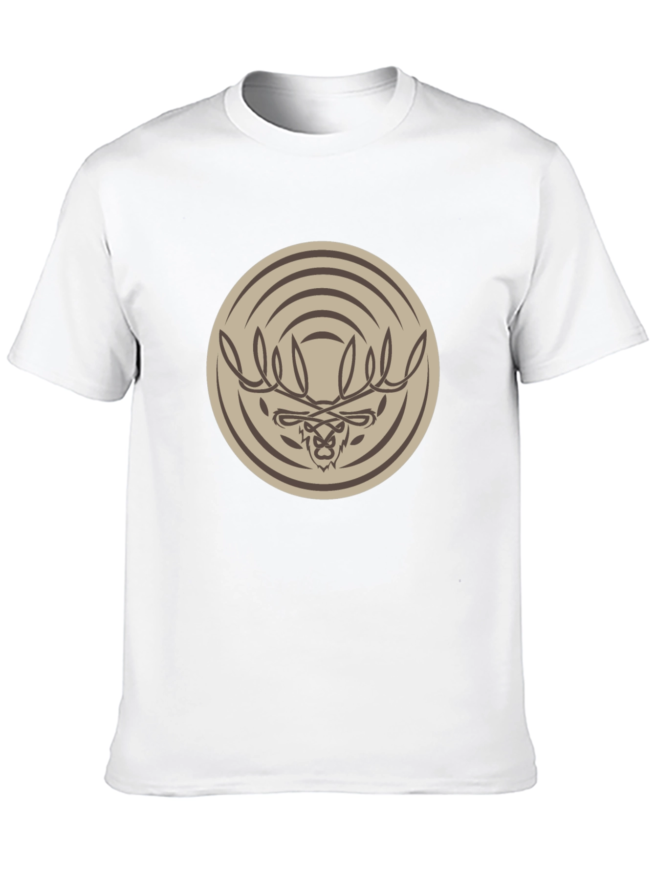 Tribal Moose Graphic Tee - Stylish Mens Black T-Shirt