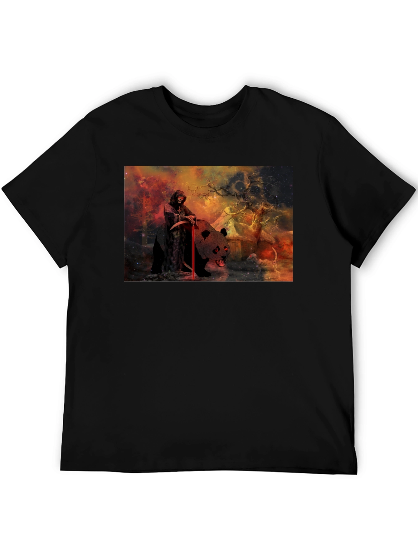 Grim Reaper Panda T-Shirt